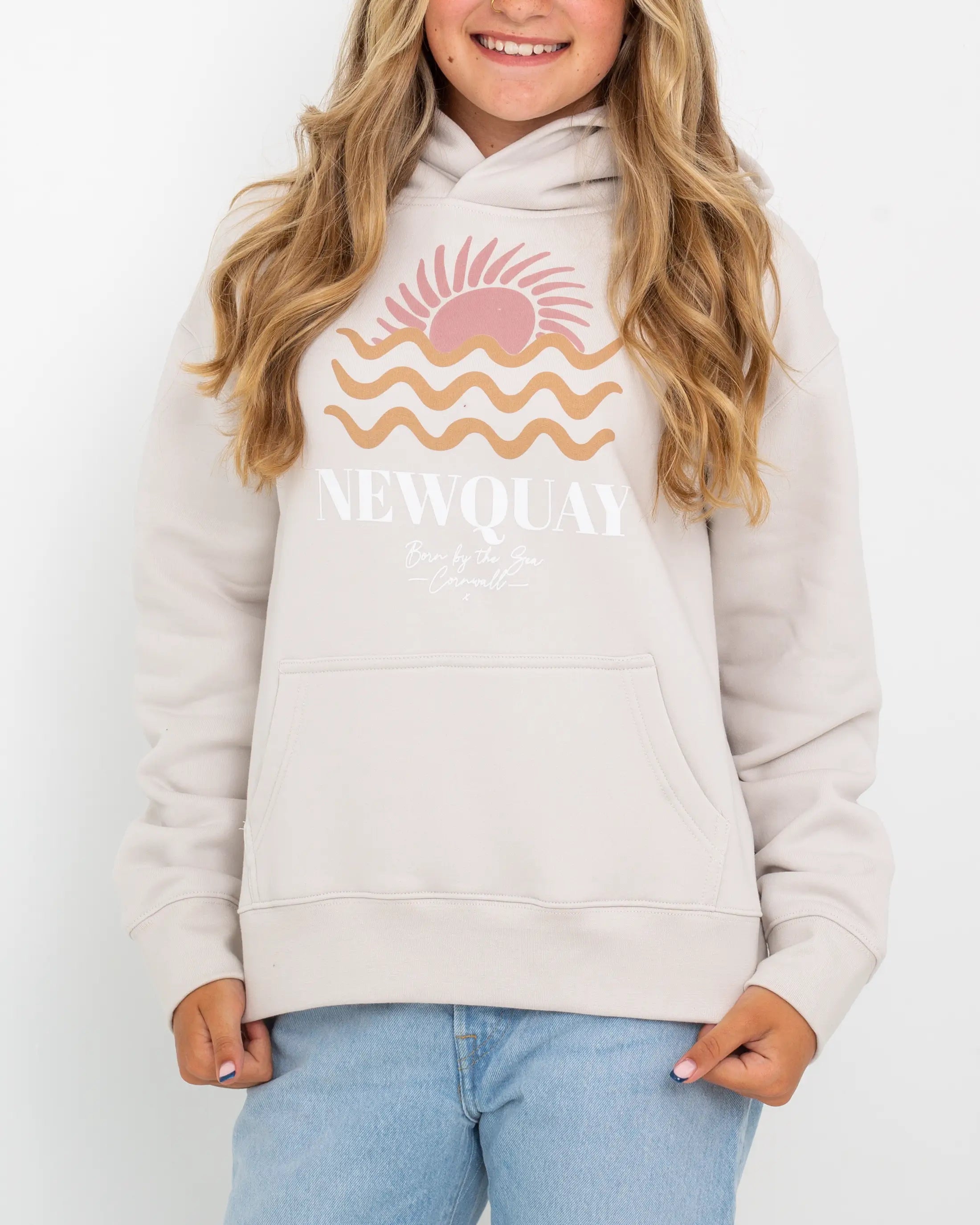 Newquay Hoodie In Bone