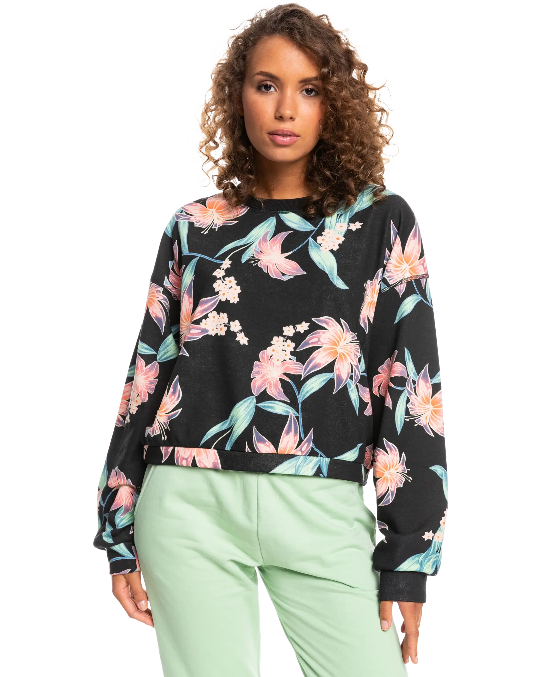 Off To The Beach Sweatshirt In Anthracite Paradise Found