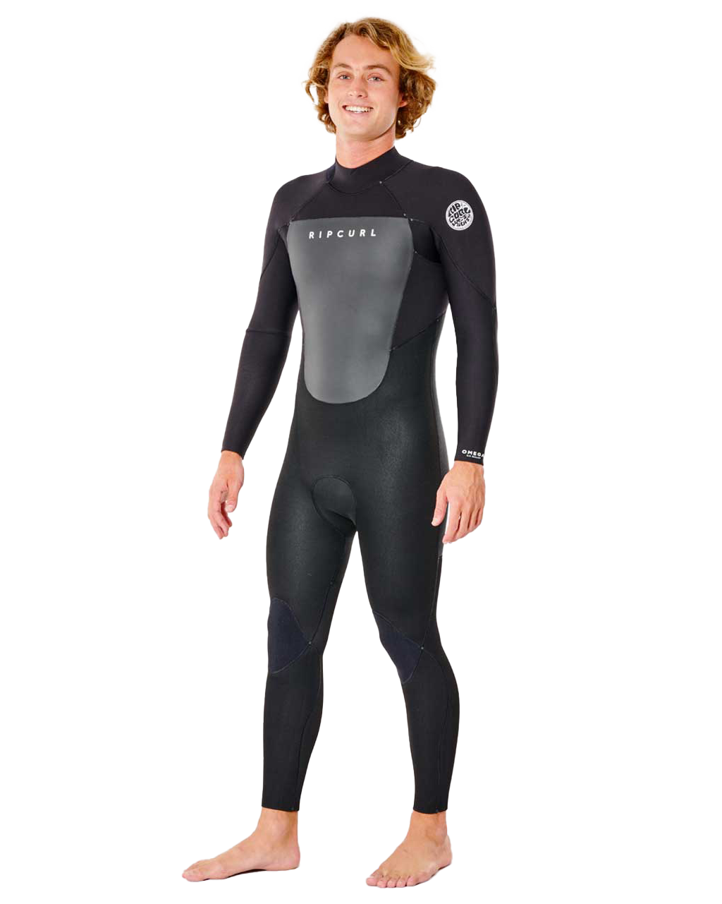 Omega 3/2mm Back Zip Wetsuit In Black