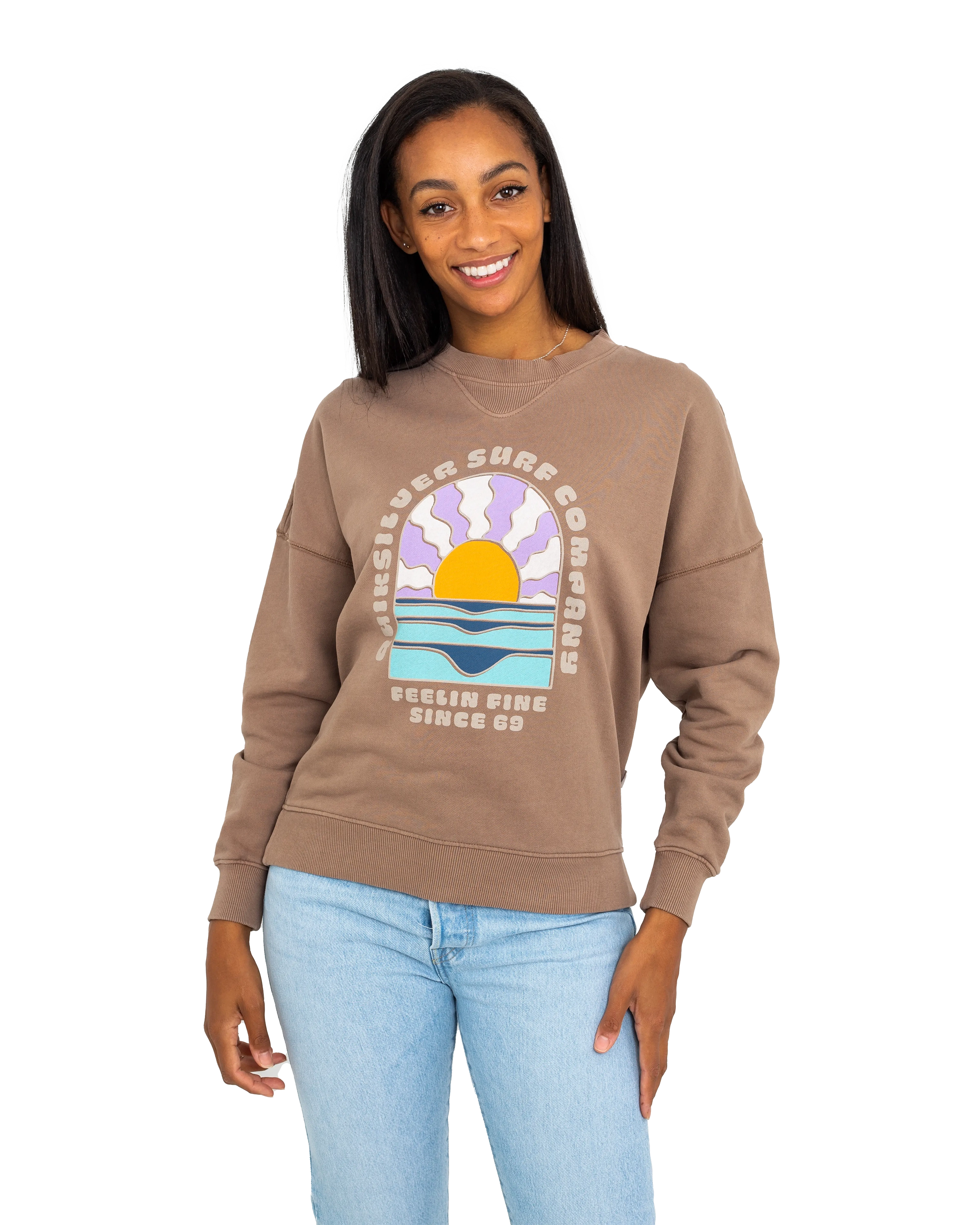 Oversized Sweatshirt In Fossil