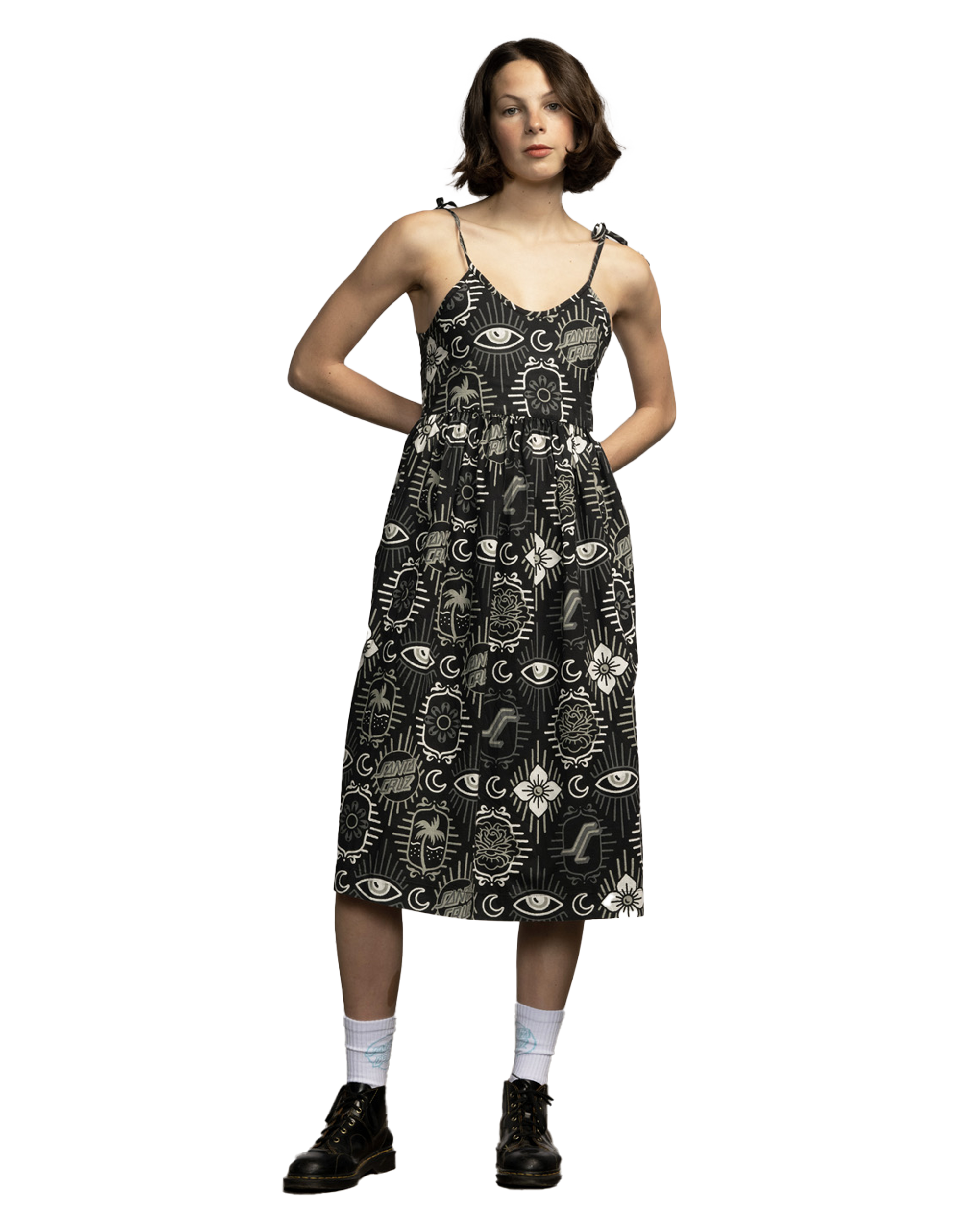 Patchwork Dress In Black Patchwork