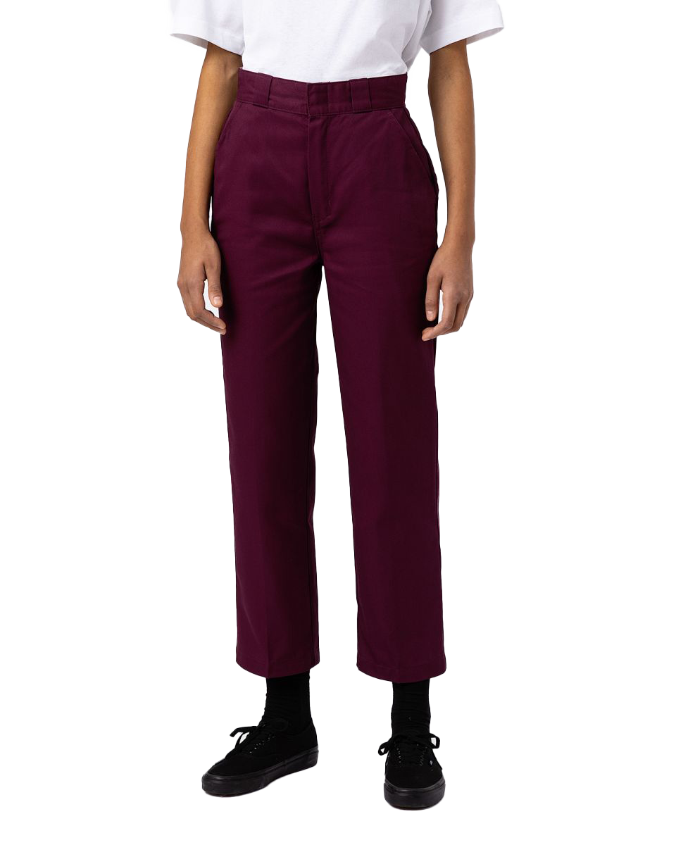 Phoenix Cropped Trousers In Grape Wine