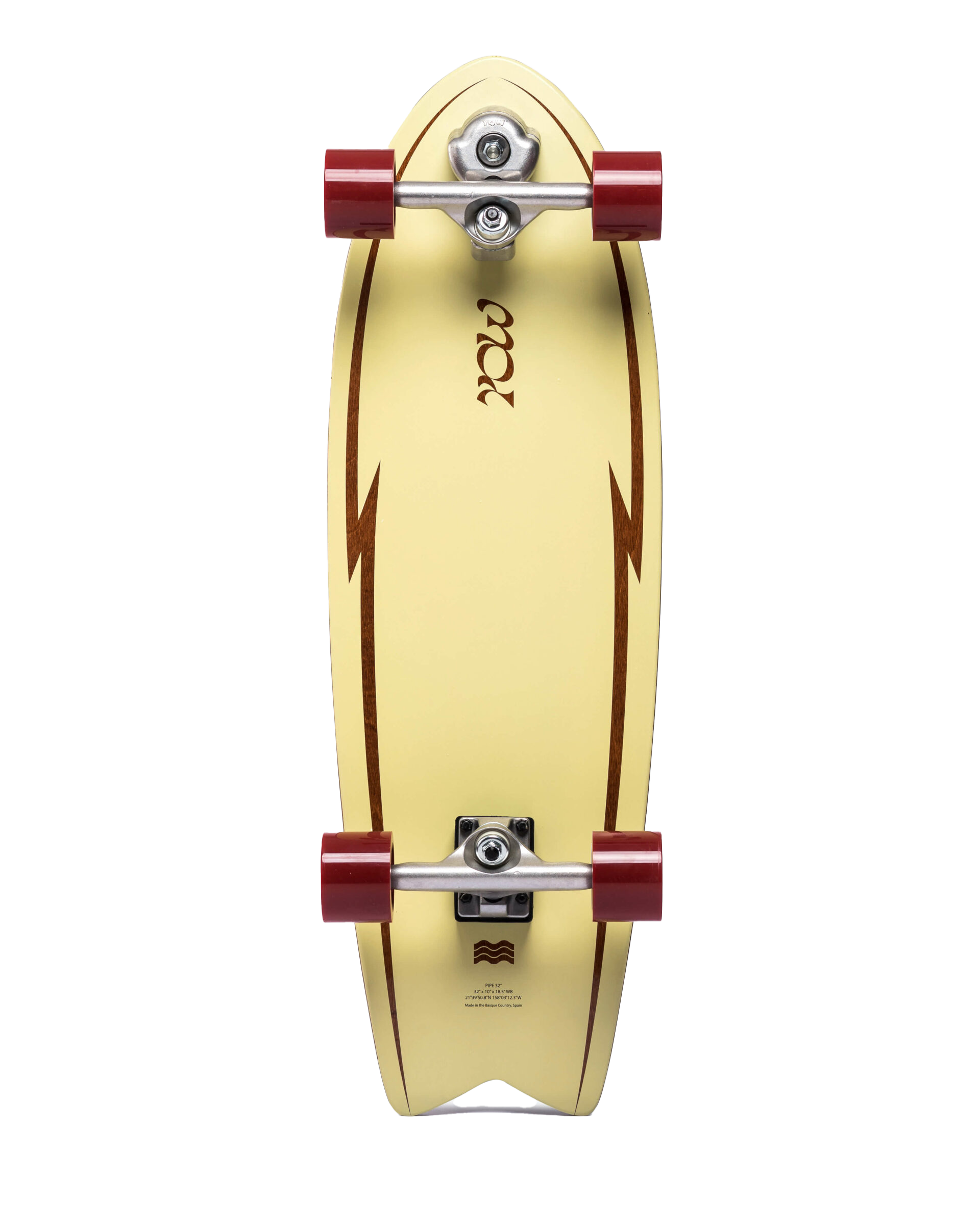 Pipe 32 Surfskate Skateboard In BlackandWhite