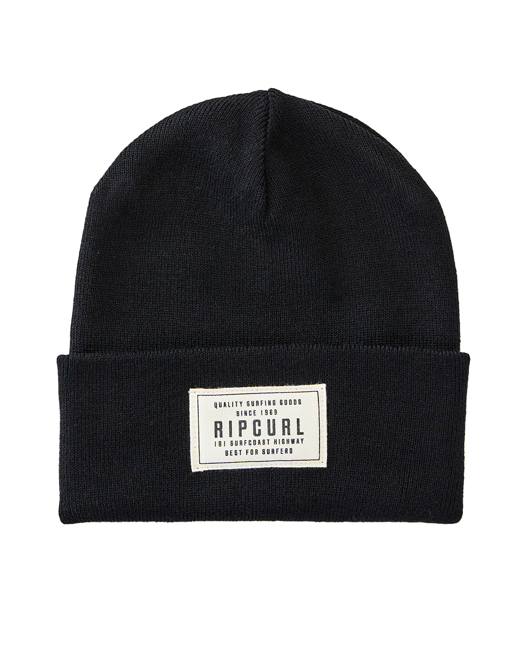 Premium Surf Tall Beanie In Black