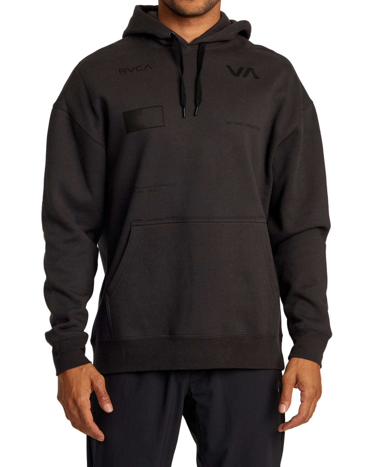 Radiate Hoodie In Washed Black
