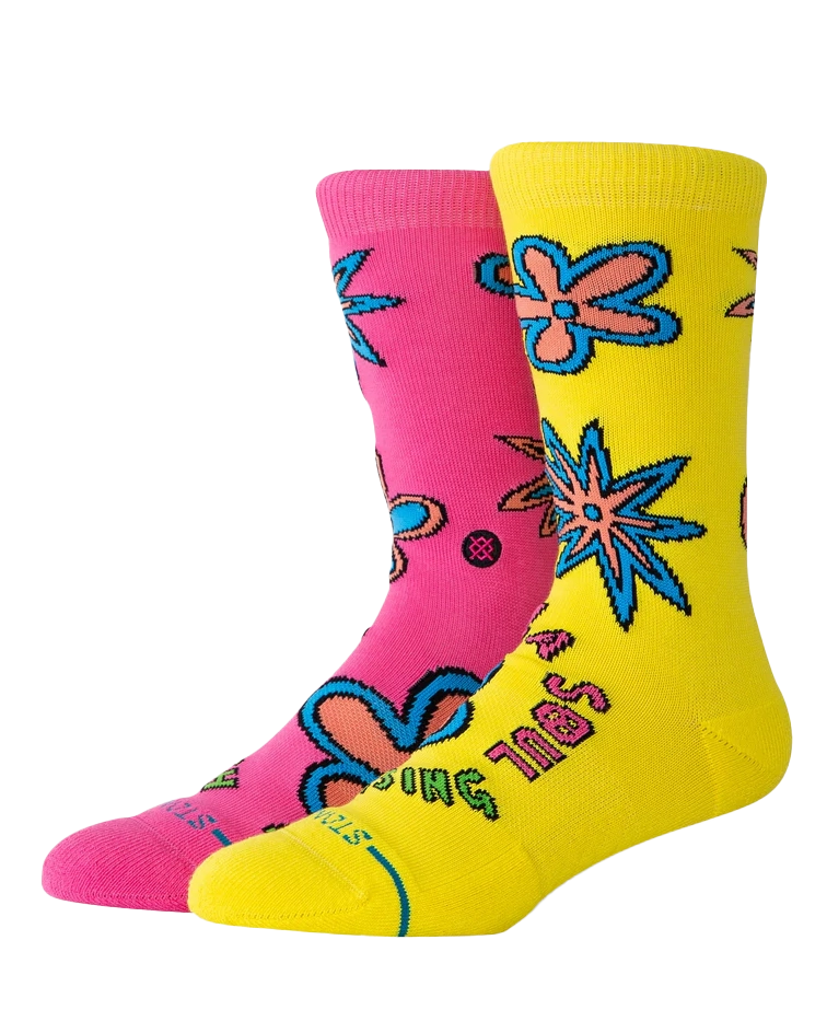 3 Feet High Crew Socks In Multi