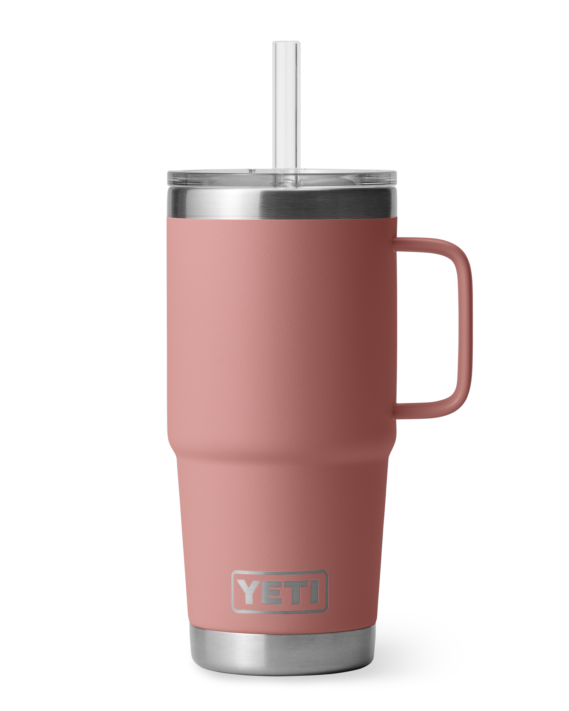 Rambler 25oz Straw Mug In Sandstone Pink