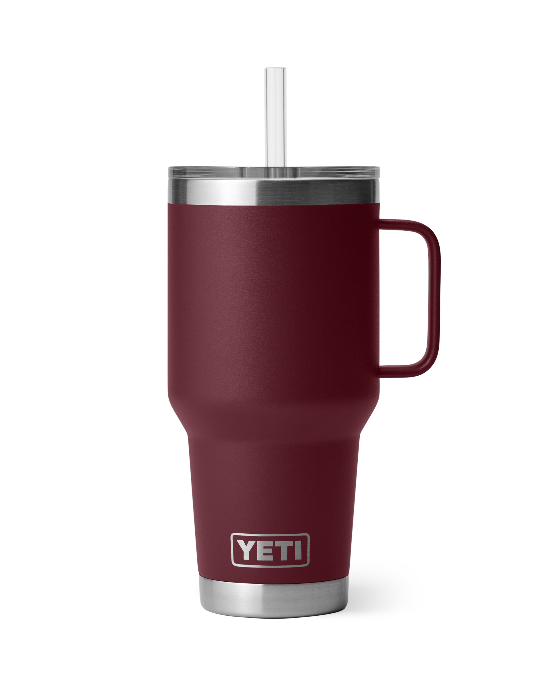 Rambler 35oz Straw Mug In Wild Vine Red