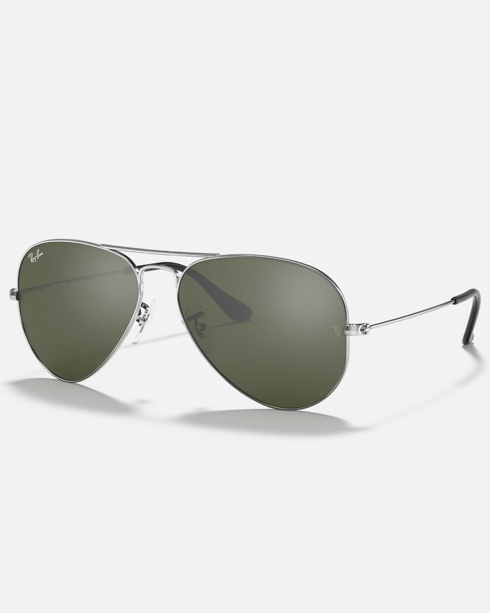 Aviator Metal Sunglasses In Sliver