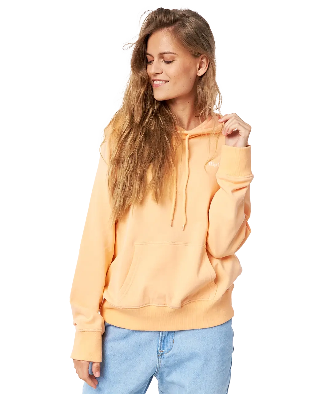 Re Entry Hoodie In Light Peach