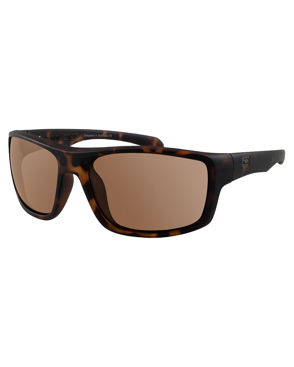 Axle Polarised Sunglasses In Matte TortoiseandBrown