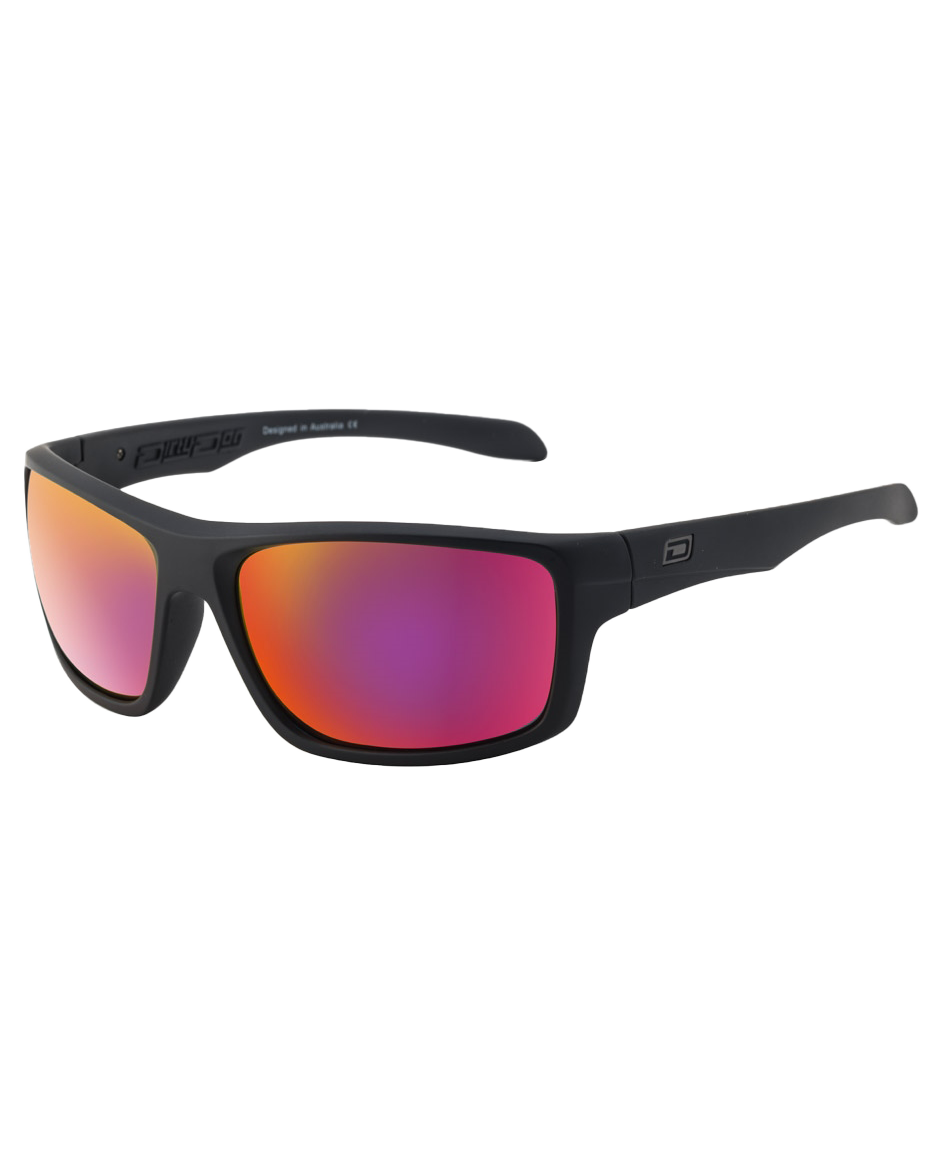 Axle Polarised Sunglasses In Satin BlackandGrey