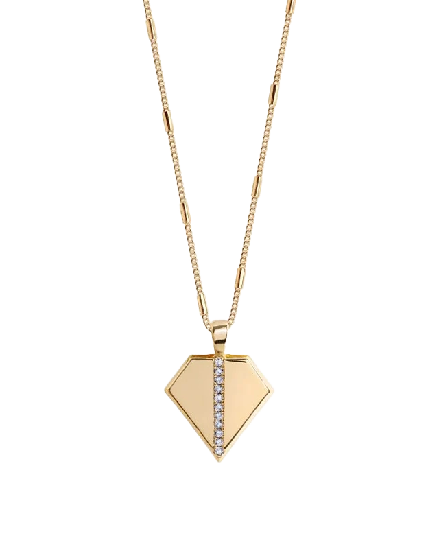 Aztek Kite Necklace In Gold
