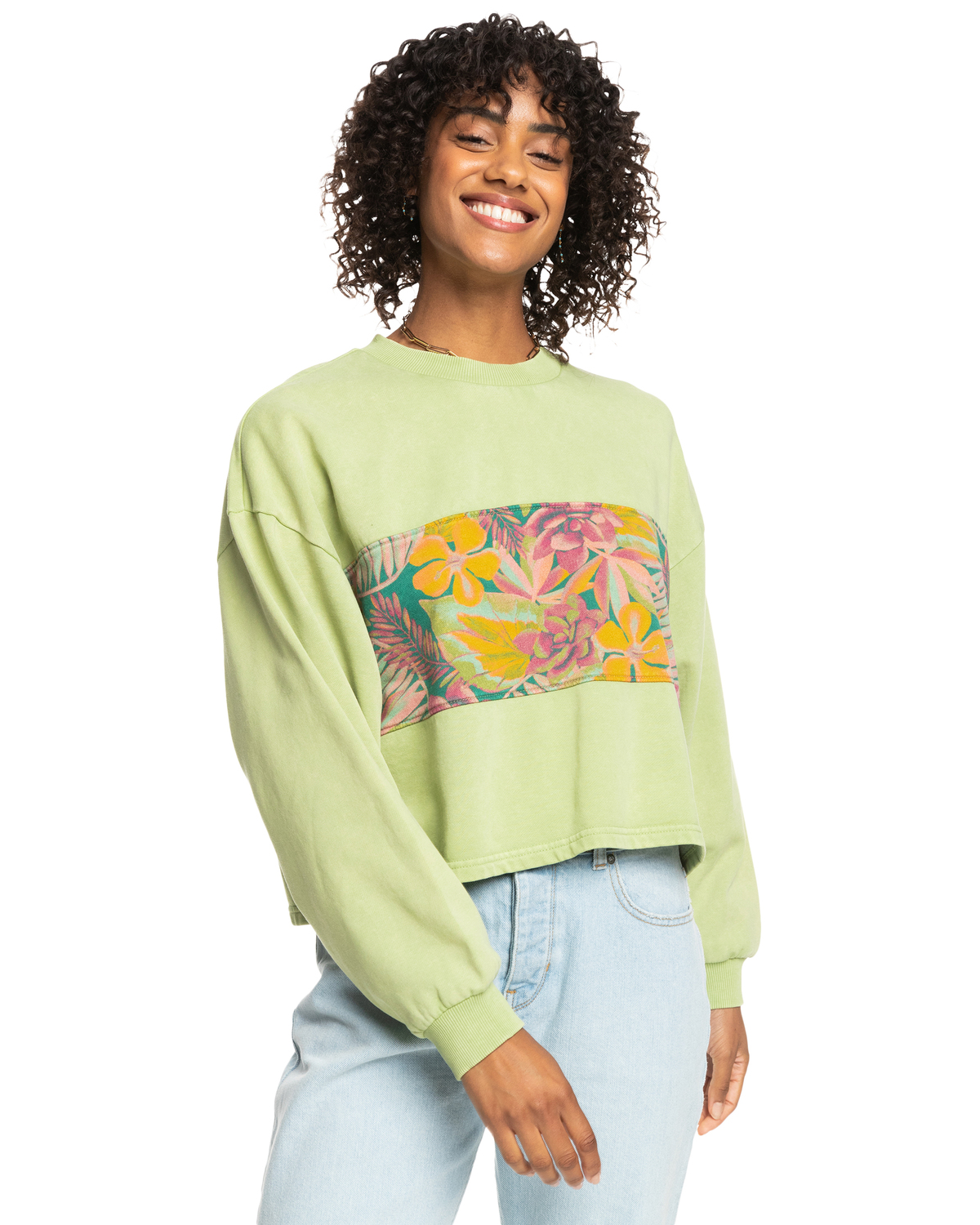 Remote Island Sweatshirt In Fern