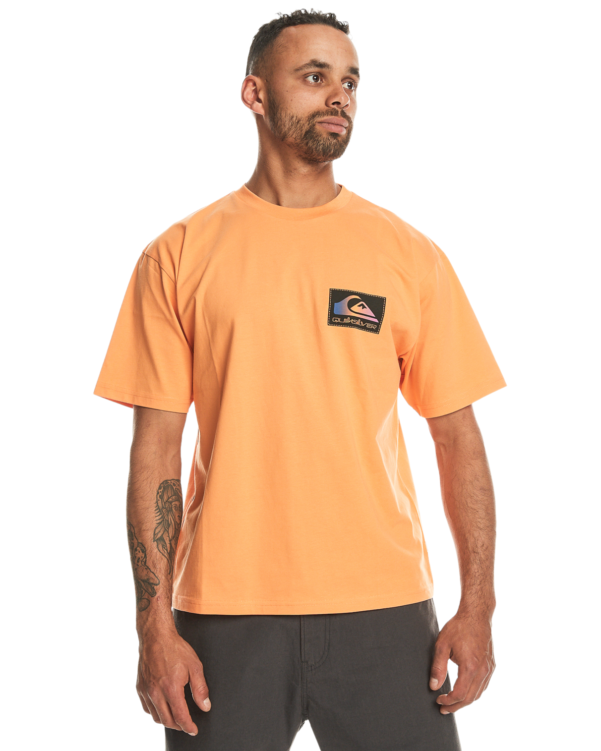 Back Flash T-shirt In Tangerine