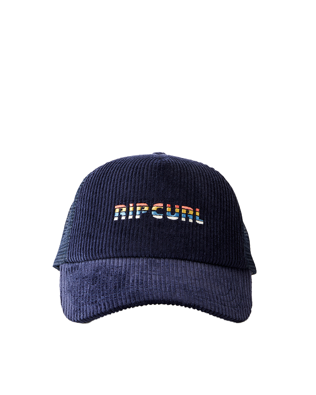 Revival Cord Trucker Cap In Navy
