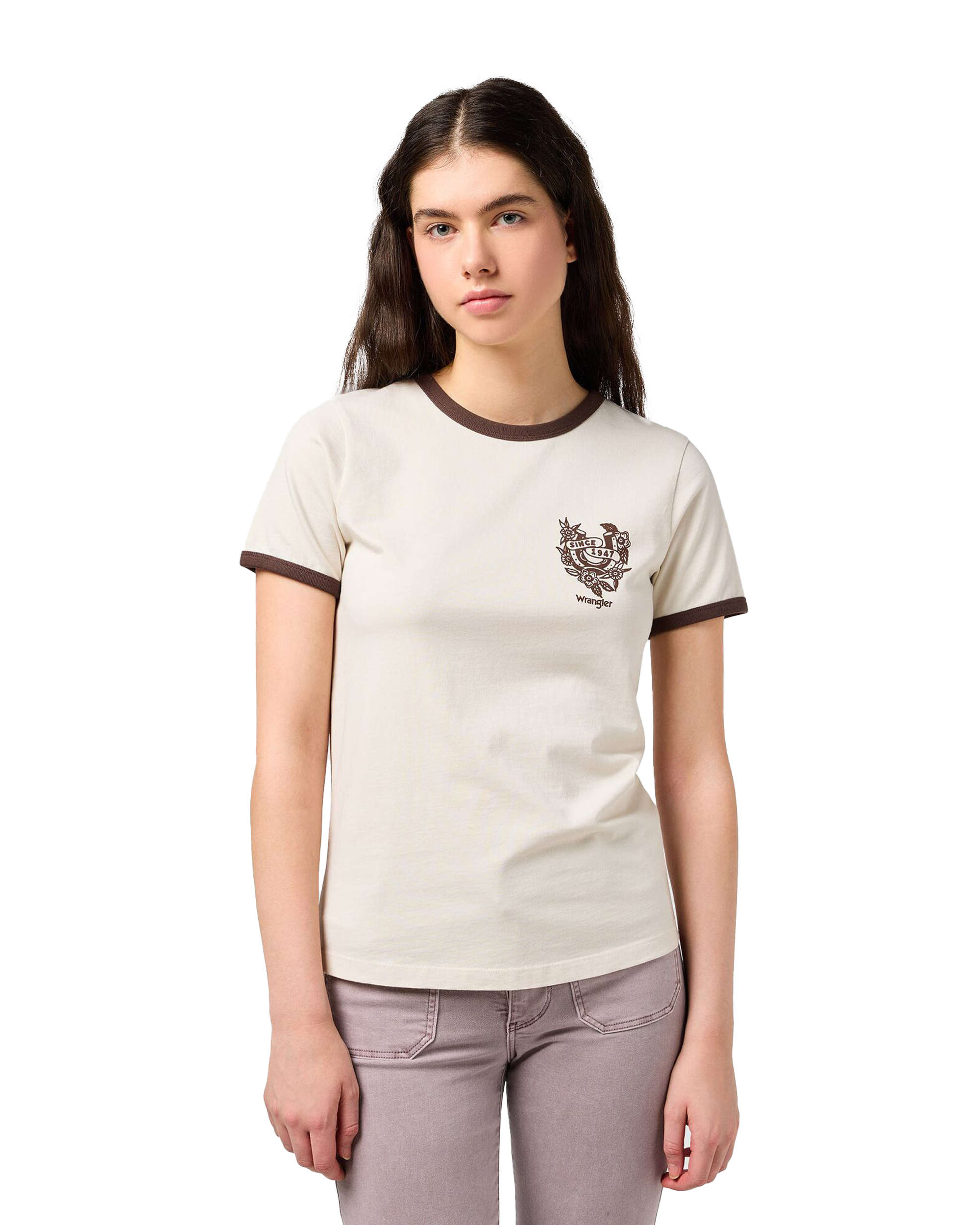Ringer T-shirt In Vintage White
