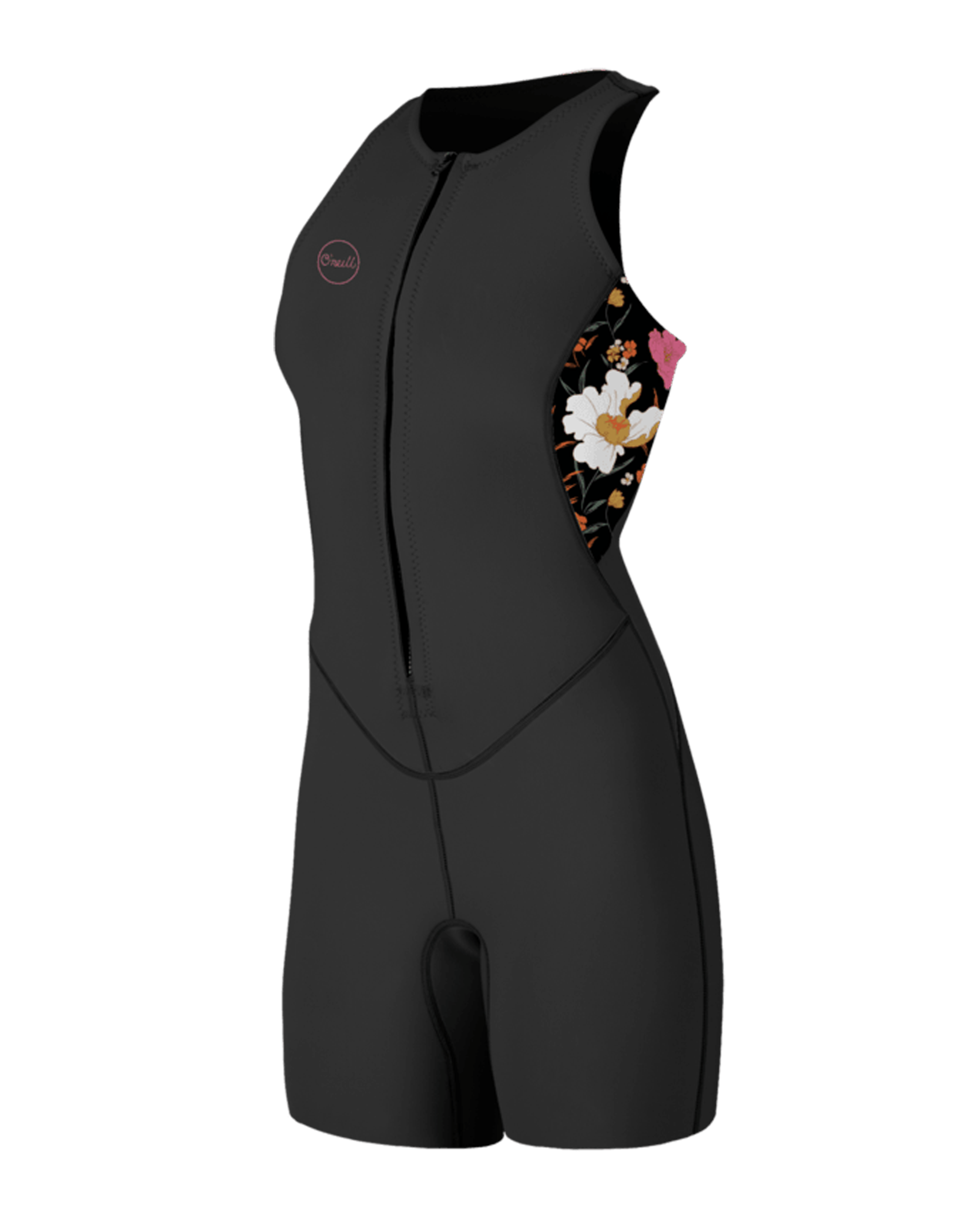 Bahia 1.5mm Front Zip Short John Wetsuit In BlackandBlue