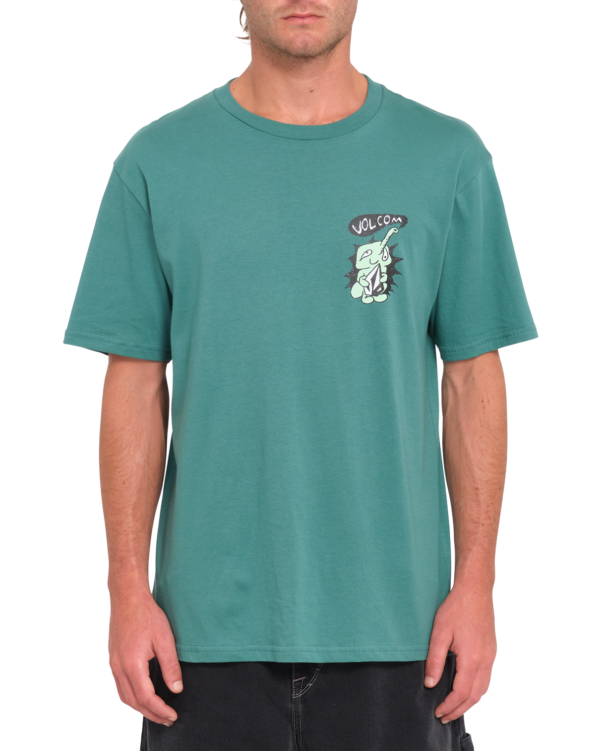 Santi Stoned T-shirt In Sea Green