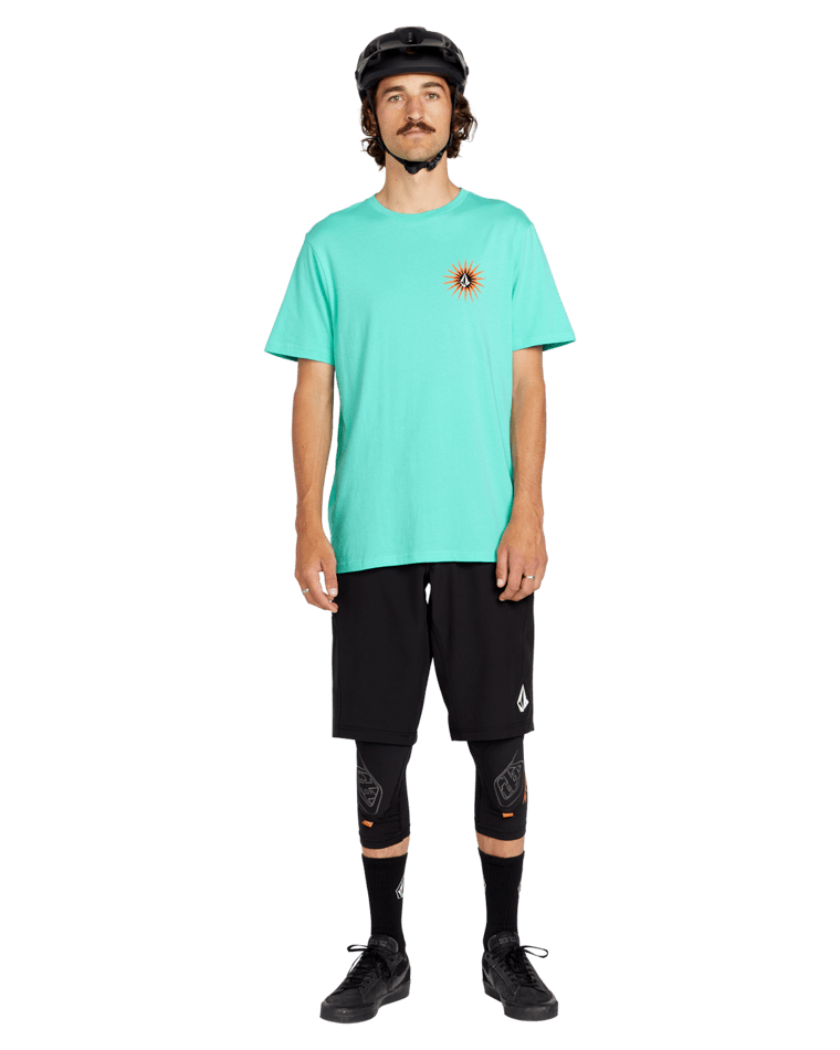 Schroff X Volcom T-shirt In Dusty Aqua