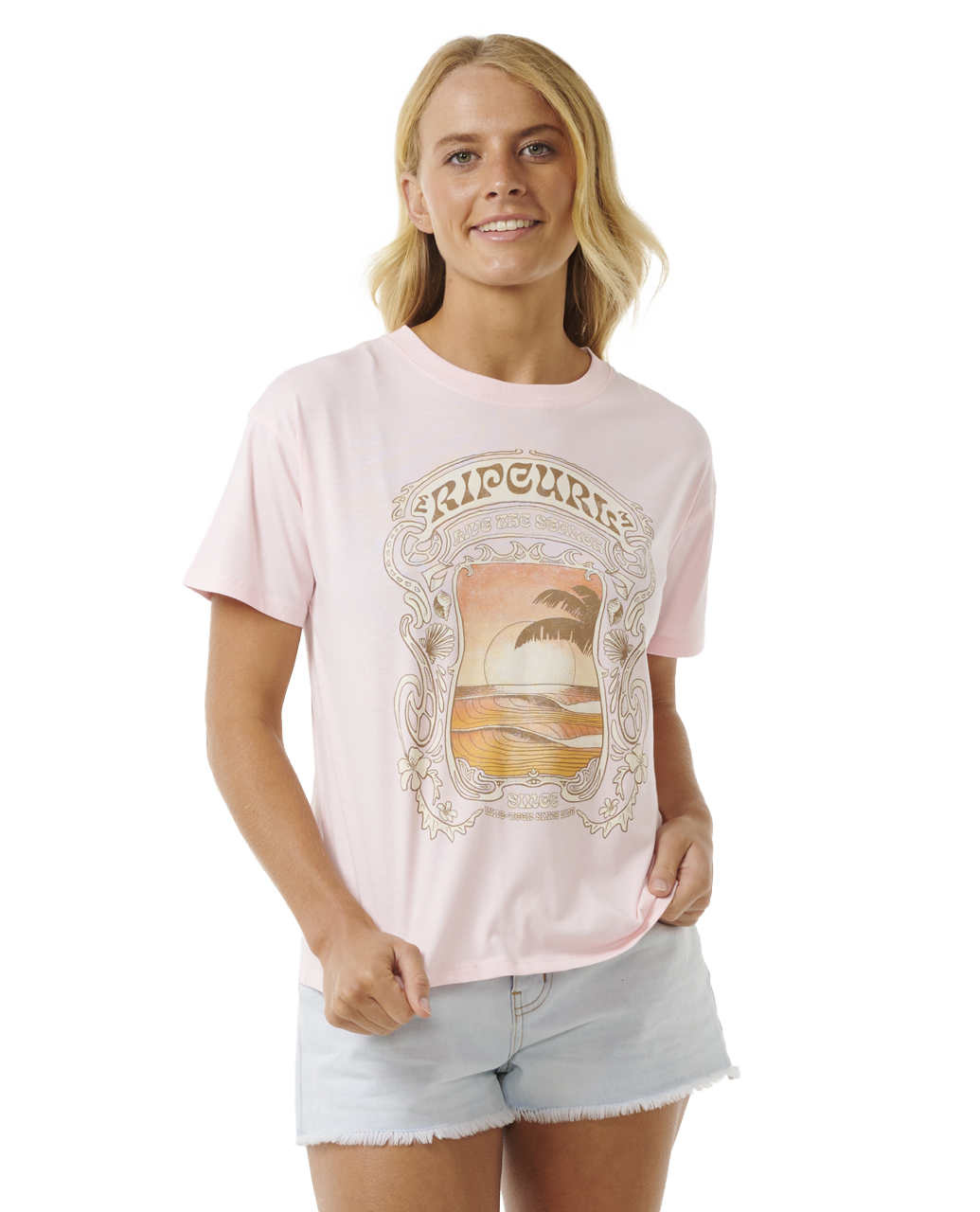 Sea Shells Relaxed T-shirt In Pink