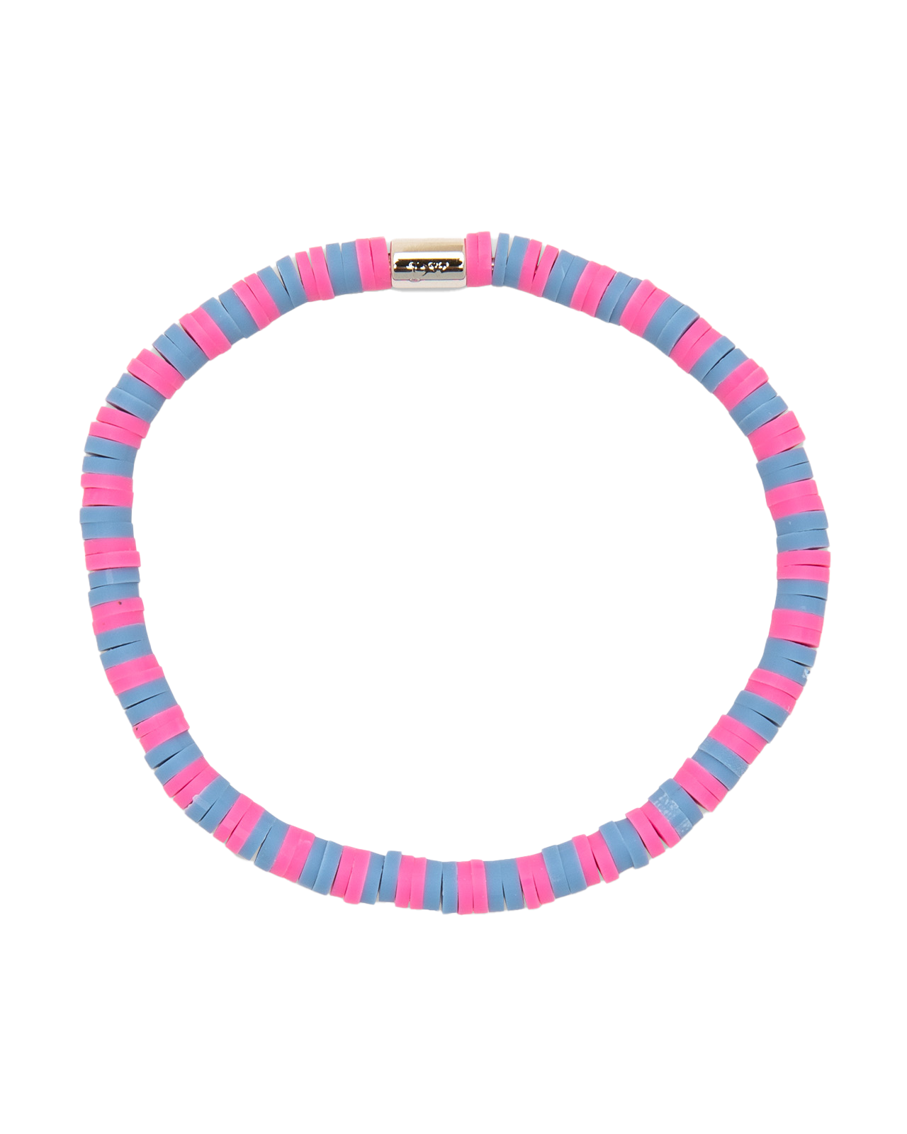 Seascape Vinyl Disc Bracelet In Bubble Gum