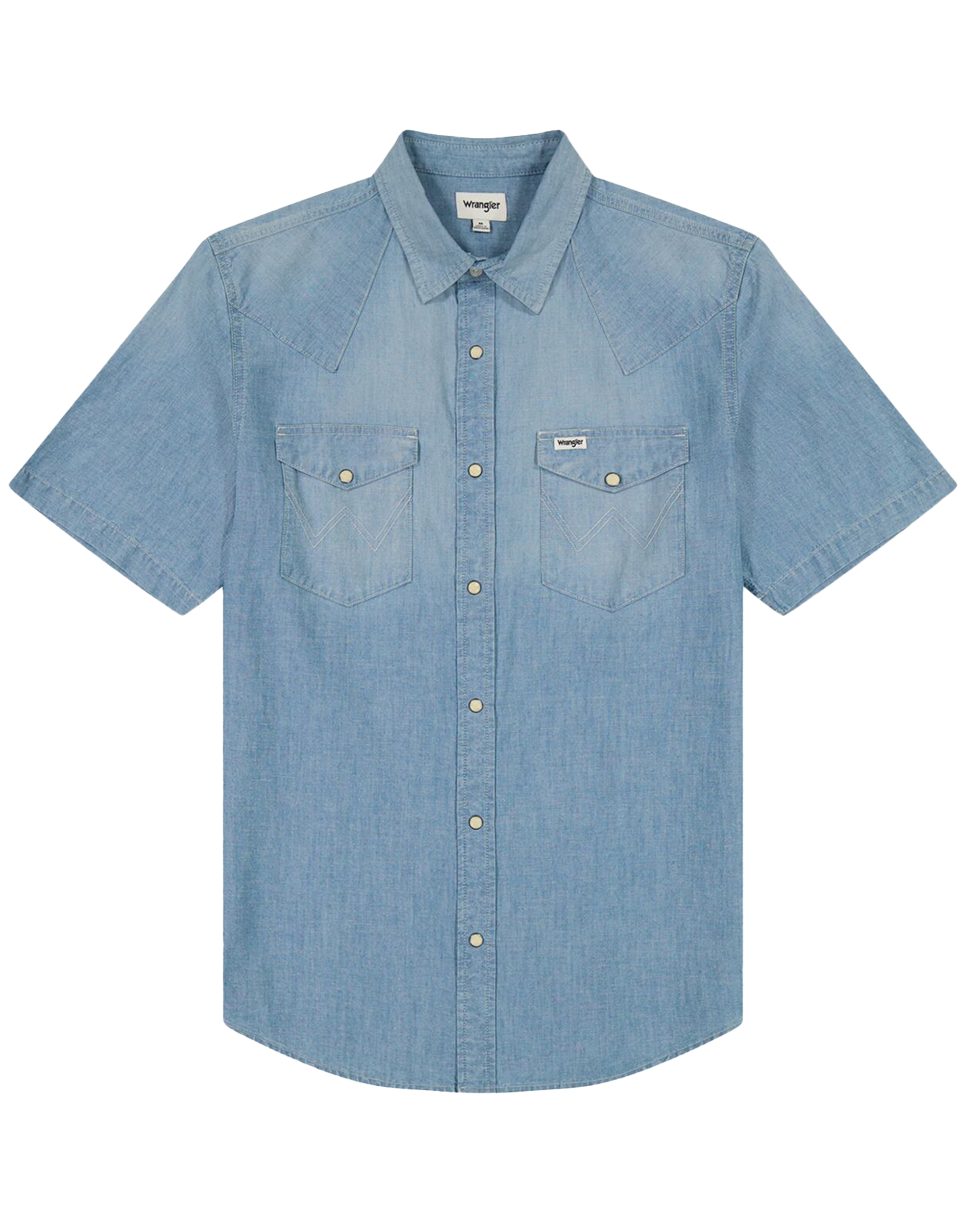 Short Sleeve Western Shirt In Light Stone
