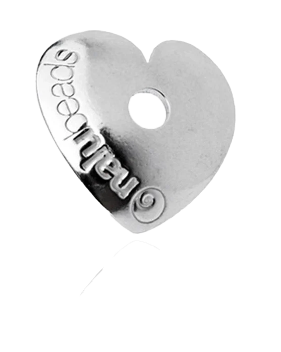 Silver Heart Toggle In Silver