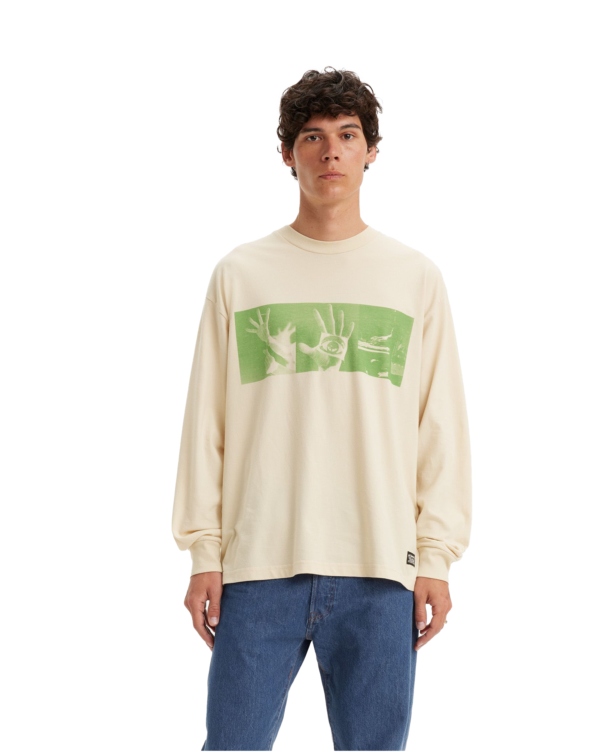 Skate Graphic Boxy T-shirt In Roemello Hands Green