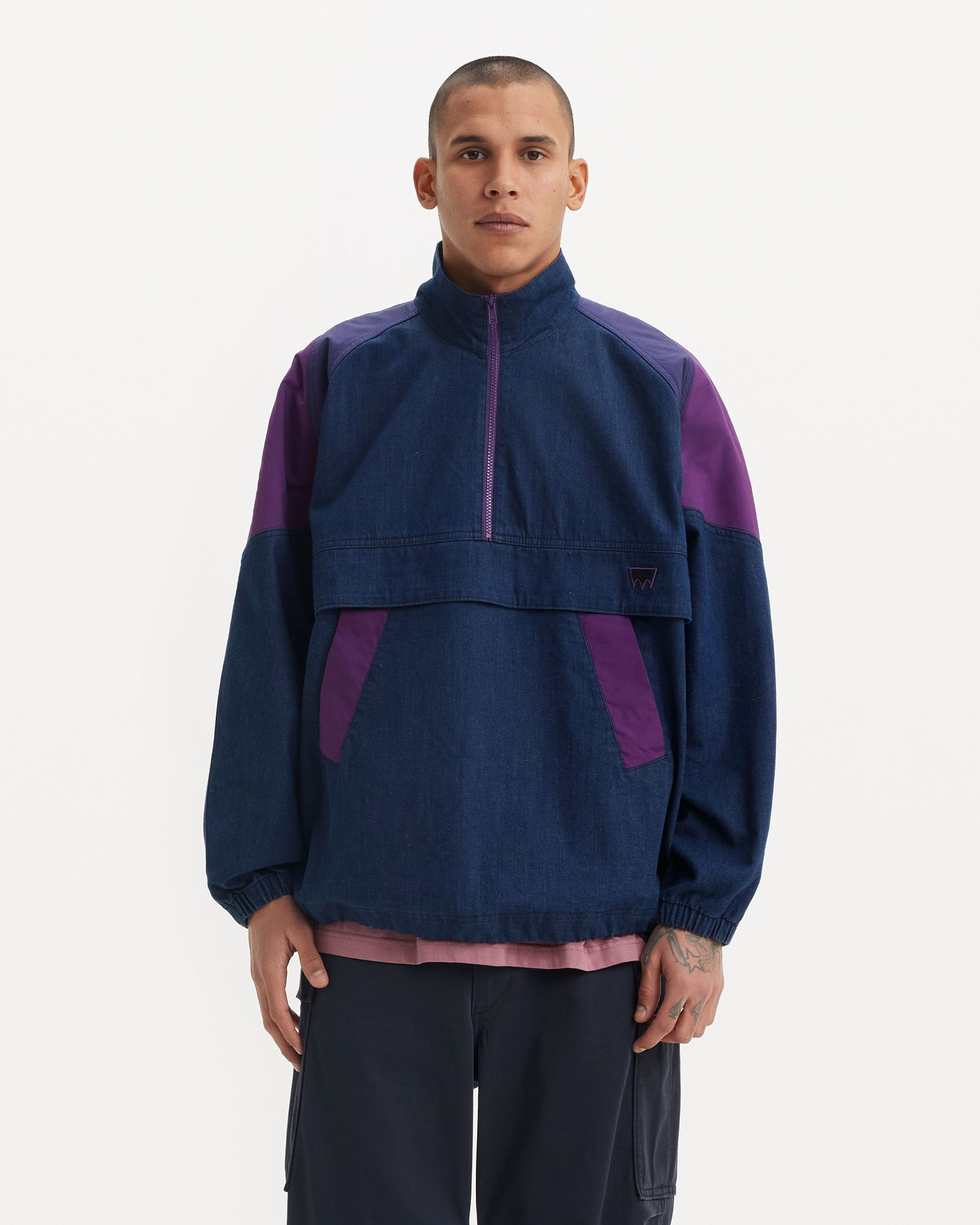 Skate Sport Jacket In Skate BlueandWine