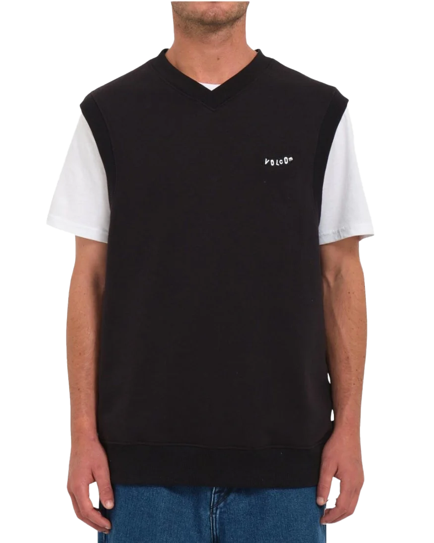 Sleeveless Sweatshirt In Black