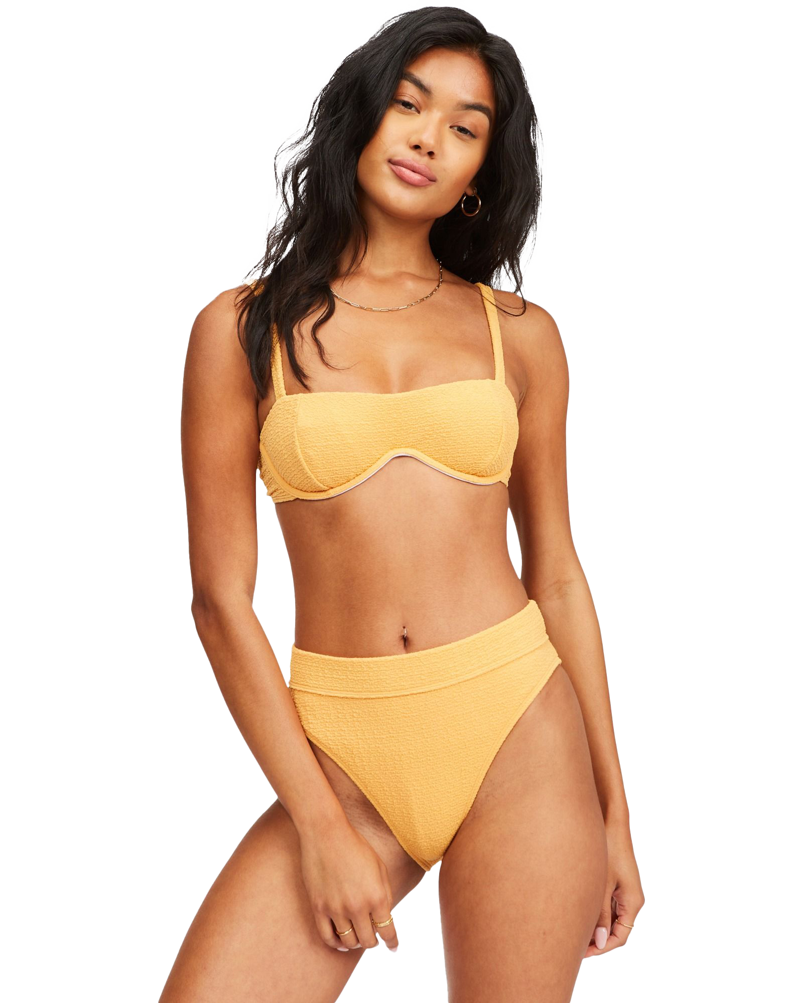 So Dazed Olivia Underwire Bikini Top In Marigold