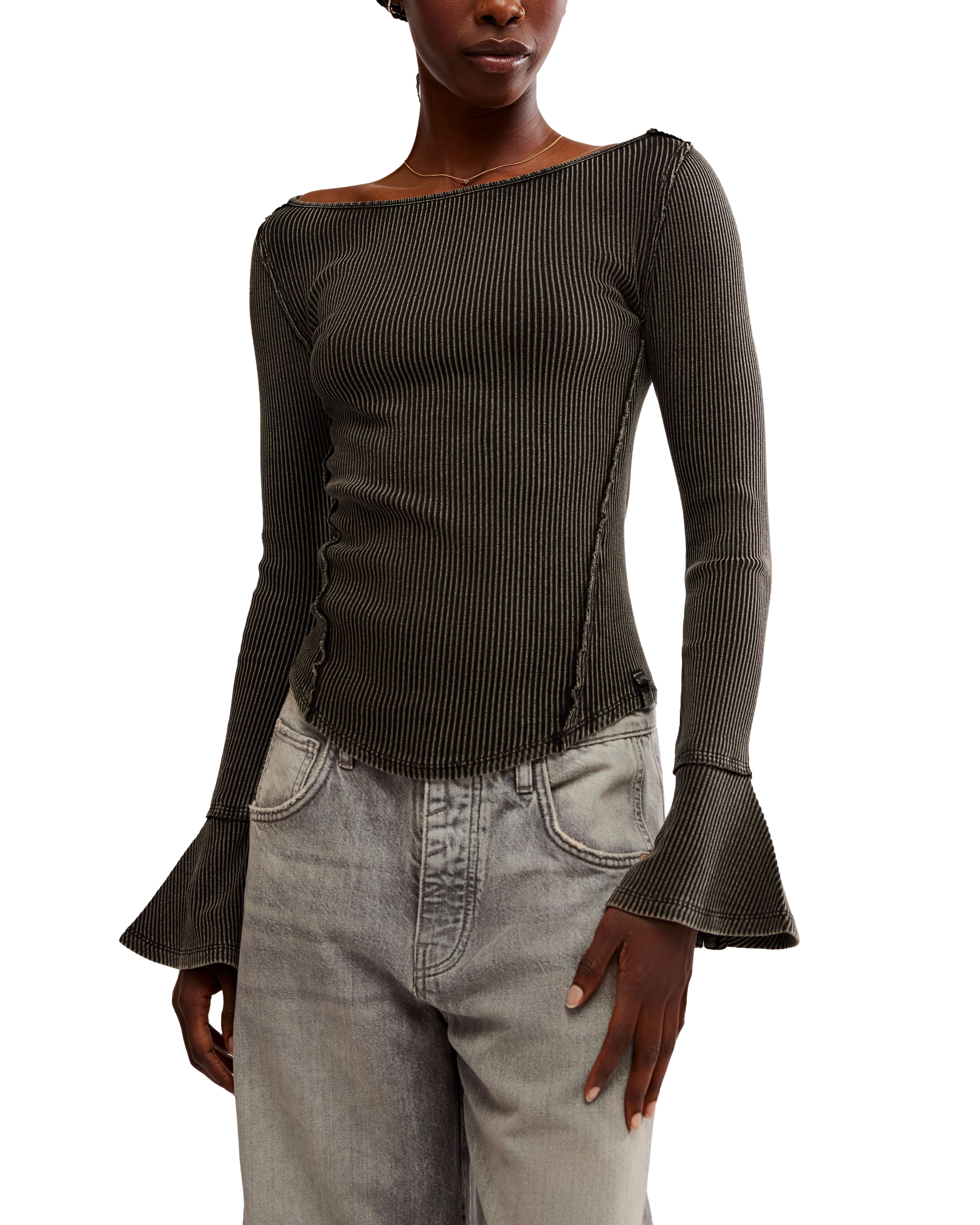 Soul Sister Layering Top In Black