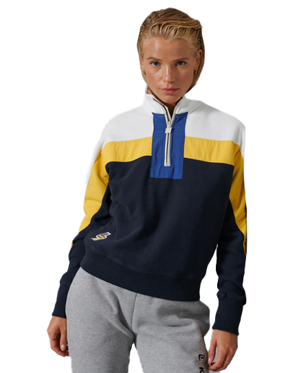 Sportstyle Dolmon Funnel Sweatshirt In Deep Navy