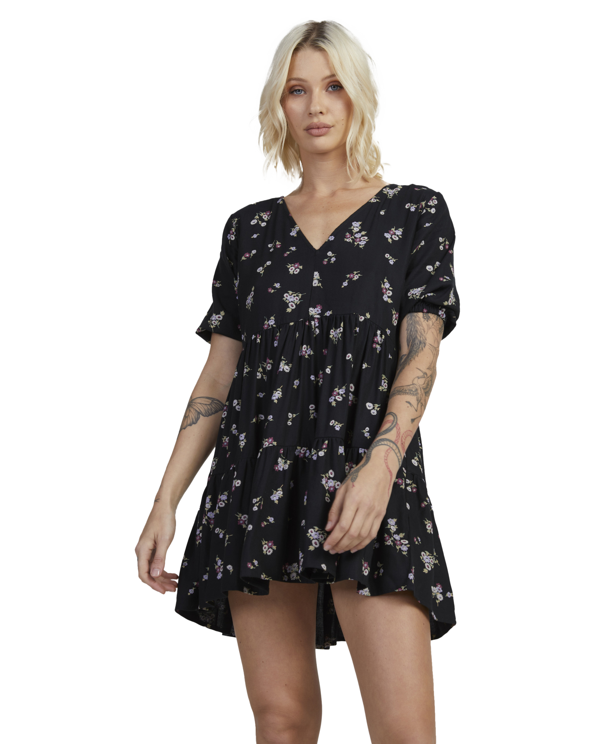 Sprinkle Vienna Dress In Rvca Black