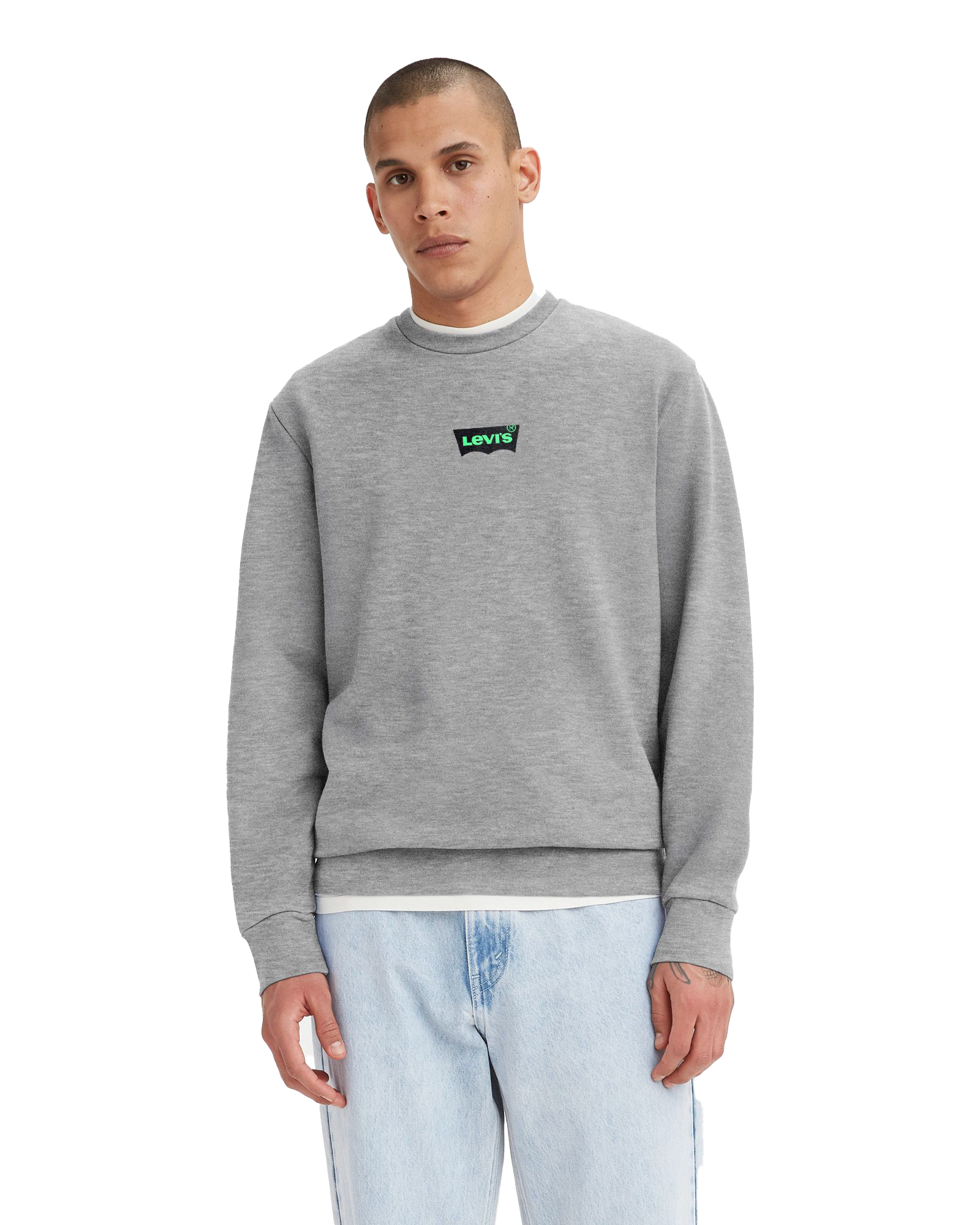 Standard Graphic Sweatshirt In Heather Grey