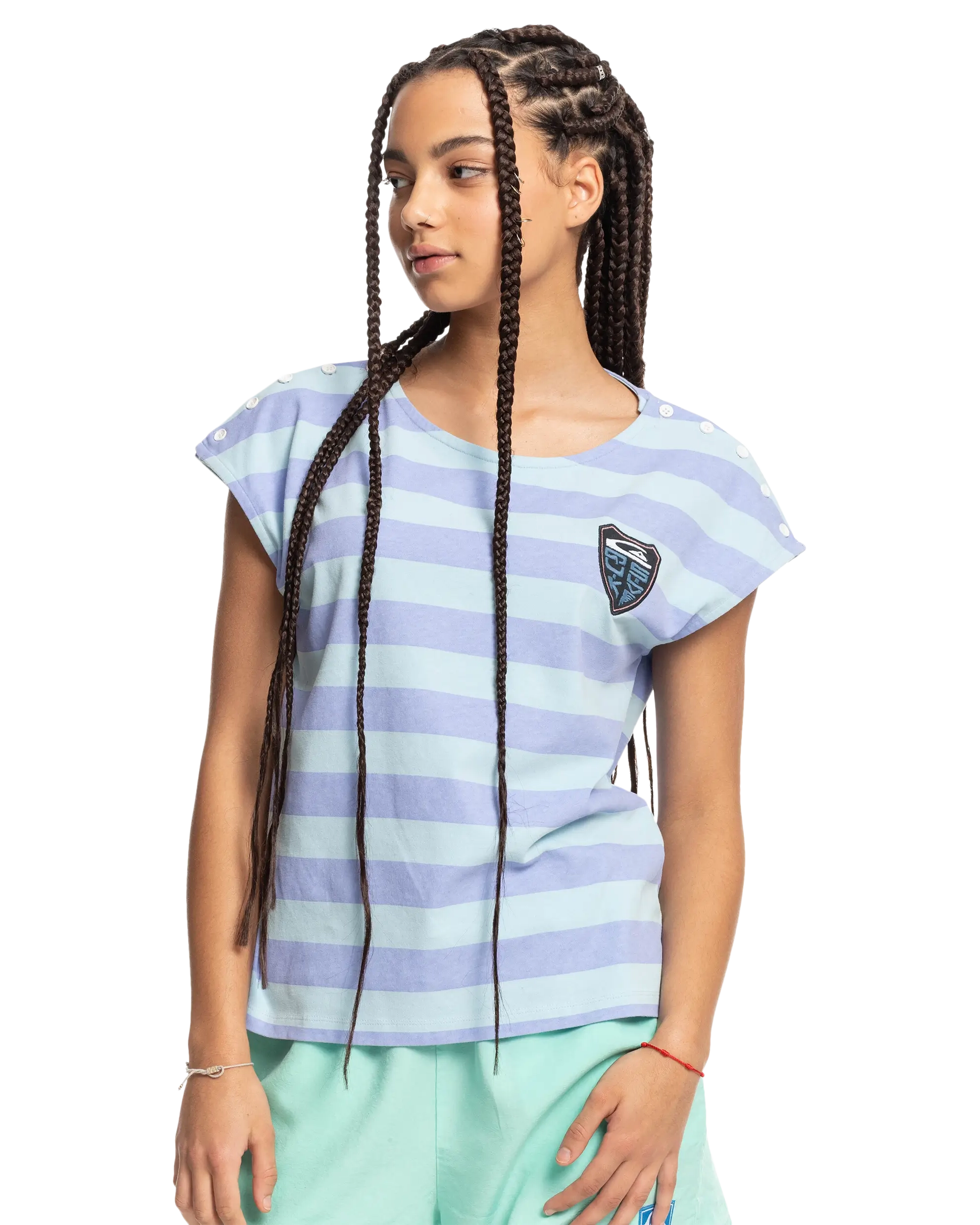 Stranger Things Lenora Stripped T-shirt In Lenora Printed Stripes