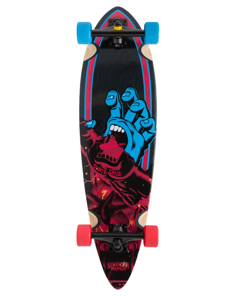 Stranger Things Screaming Hand Pintail Skateboard In Multi