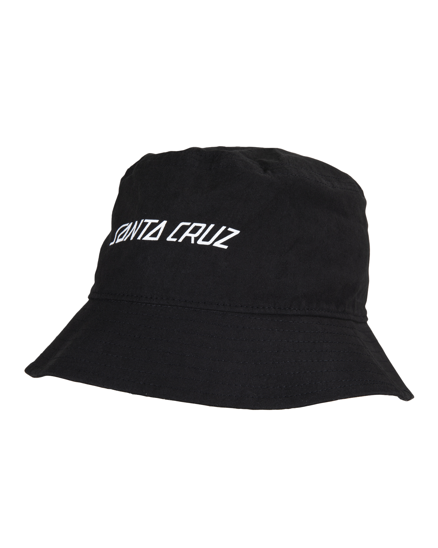Strip Cargo Bucket Hat In Wash Black