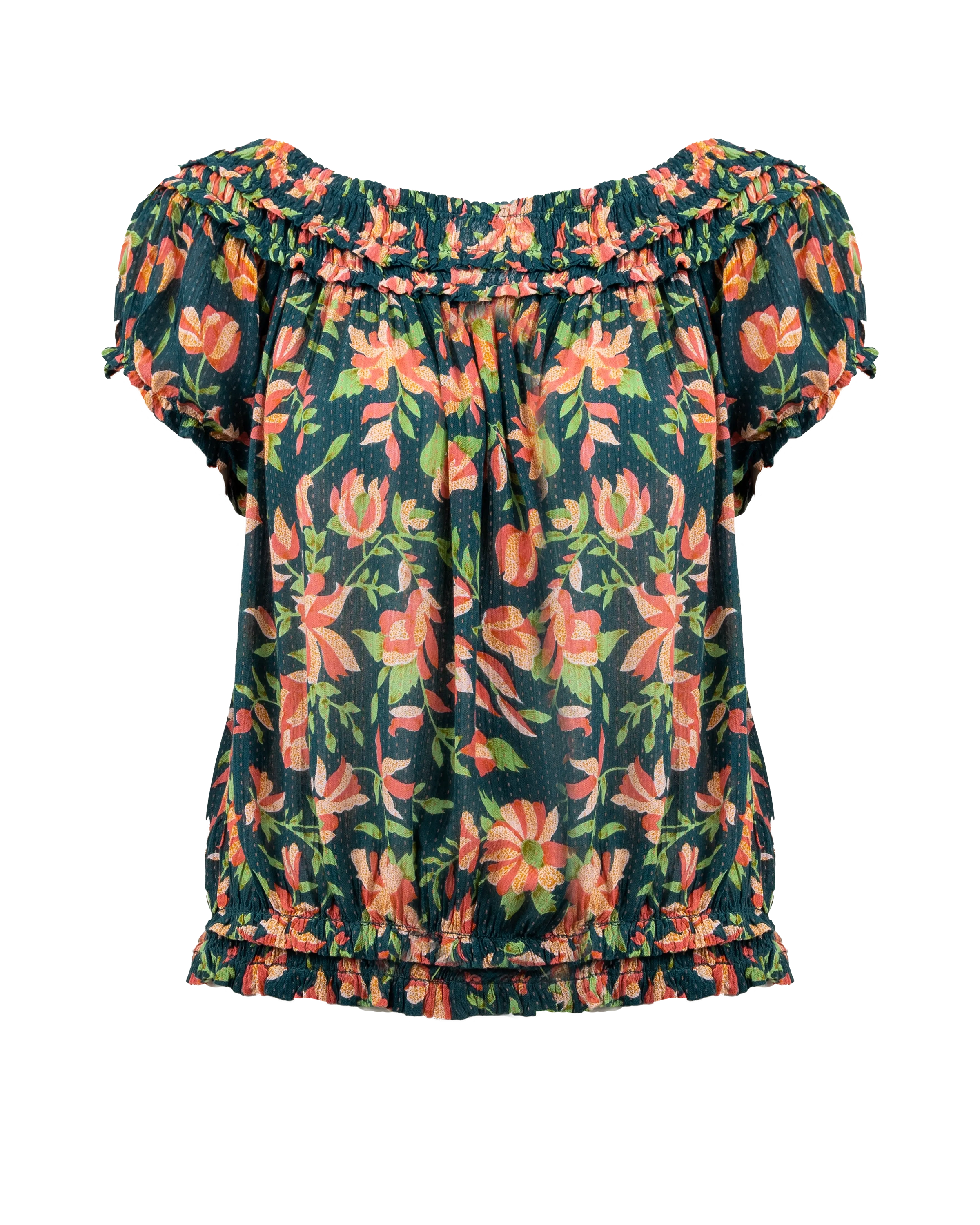 Suki Blouse In Garden Combo