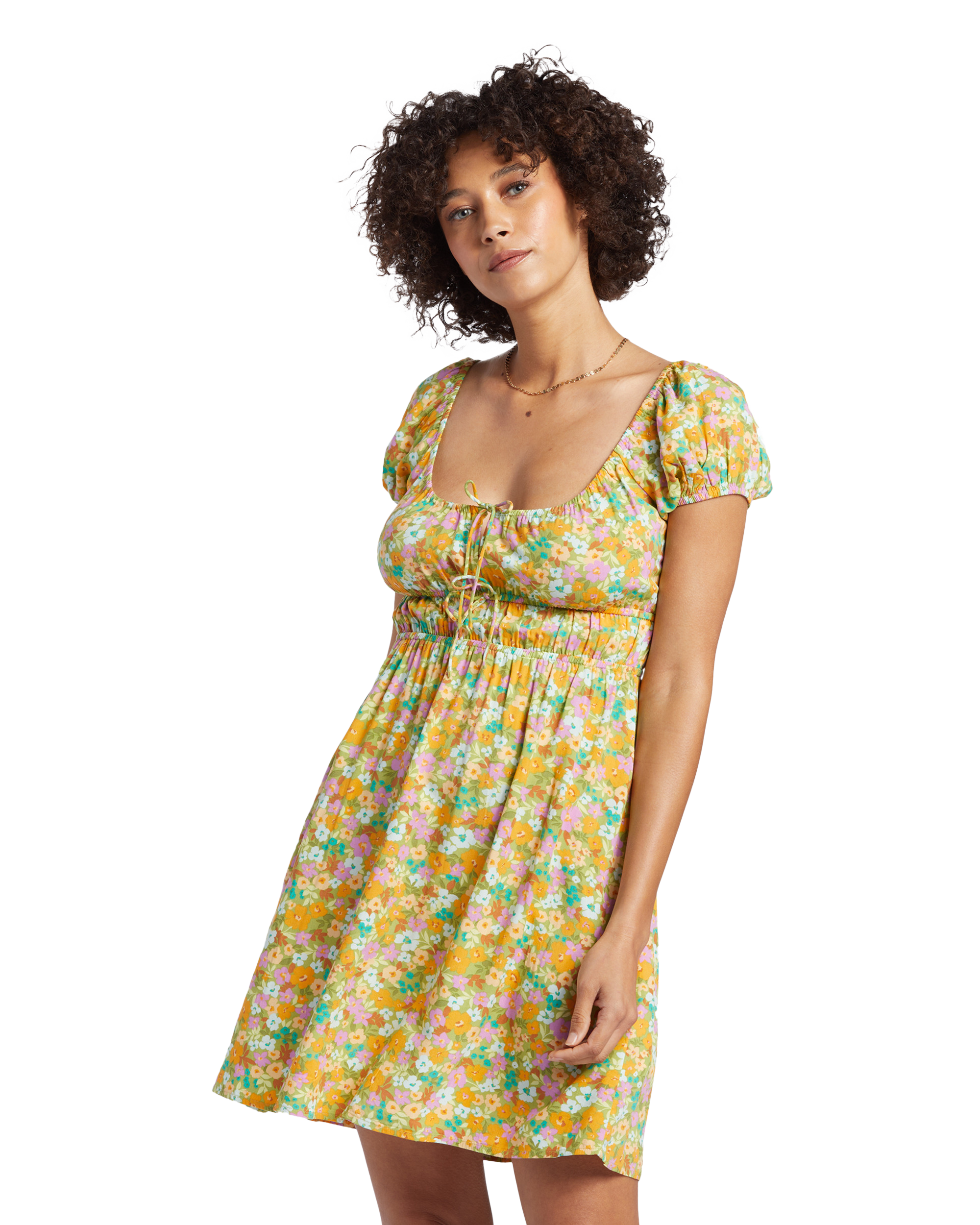 Sun Kissed Dress In Palm Green
