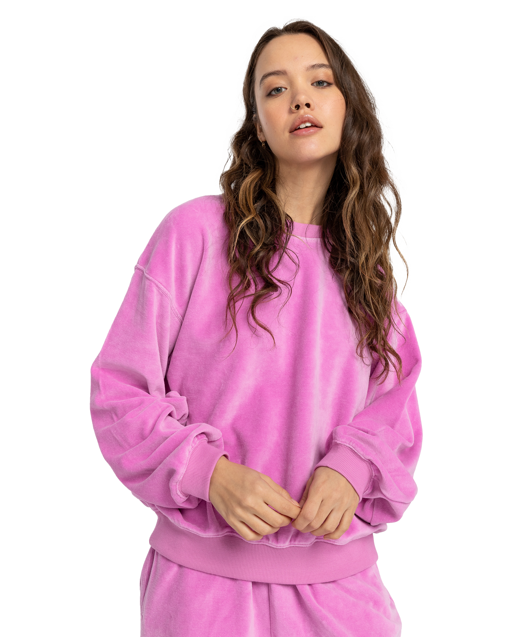 Beach Picnic Sweatshirt In Lush Lilac