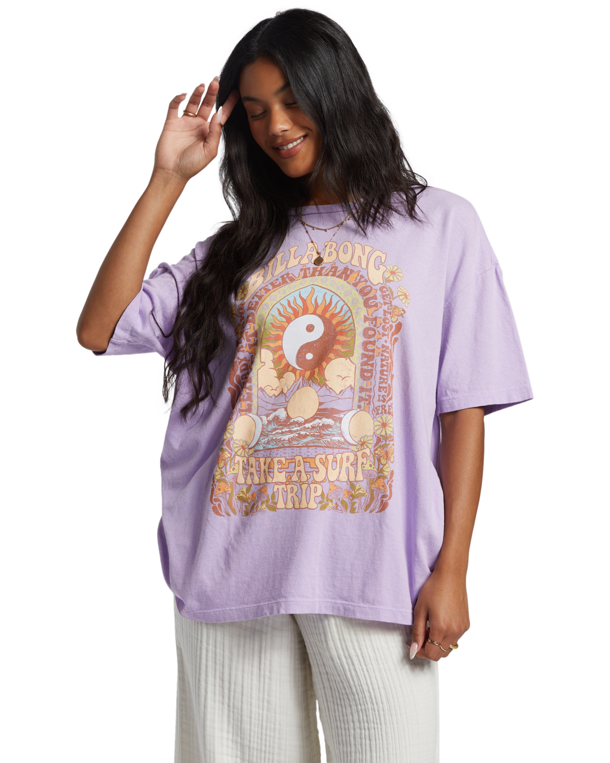 Surf Trip T-shirt In Tulip