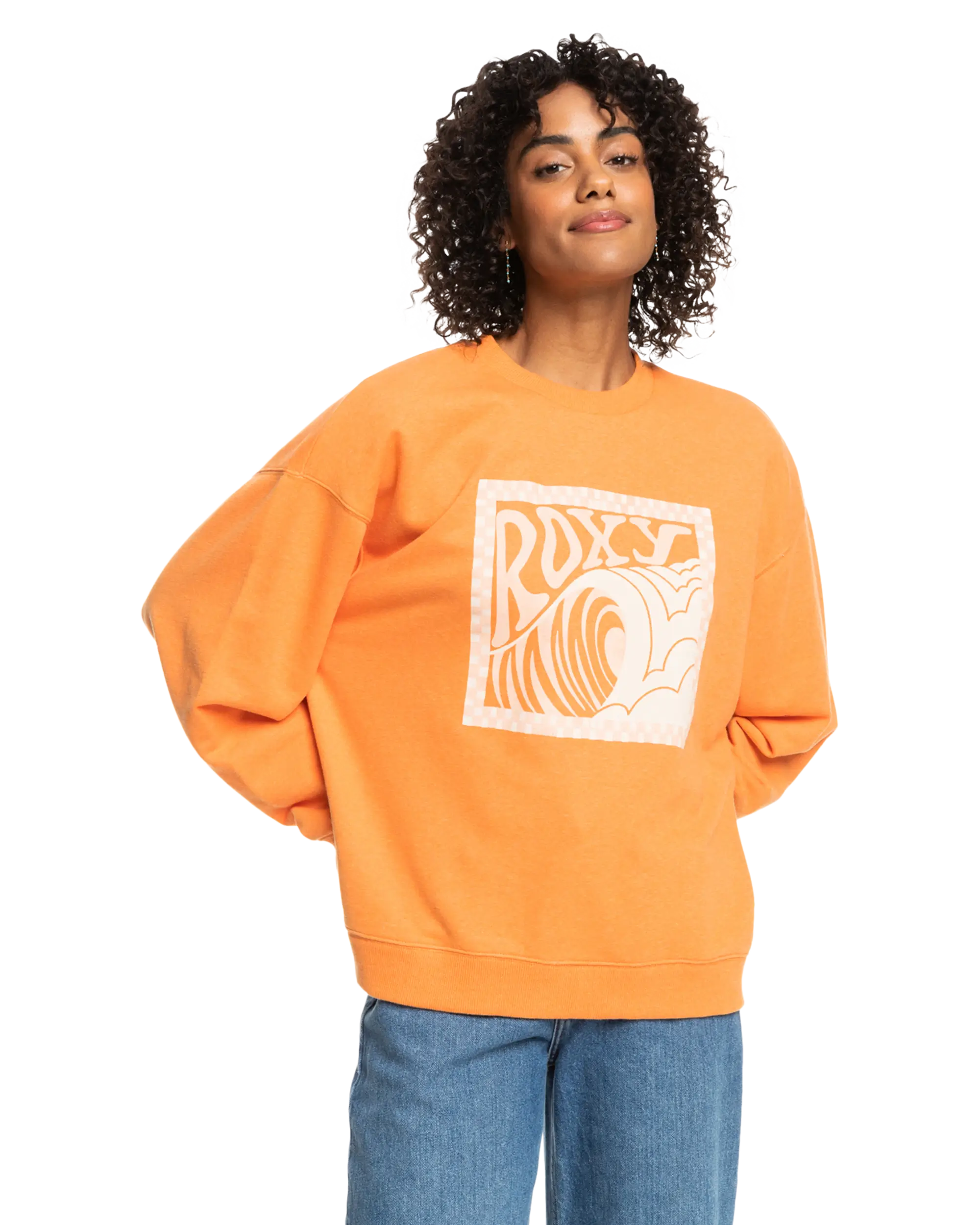 Take Your Place Sweatshirt In Tangerine