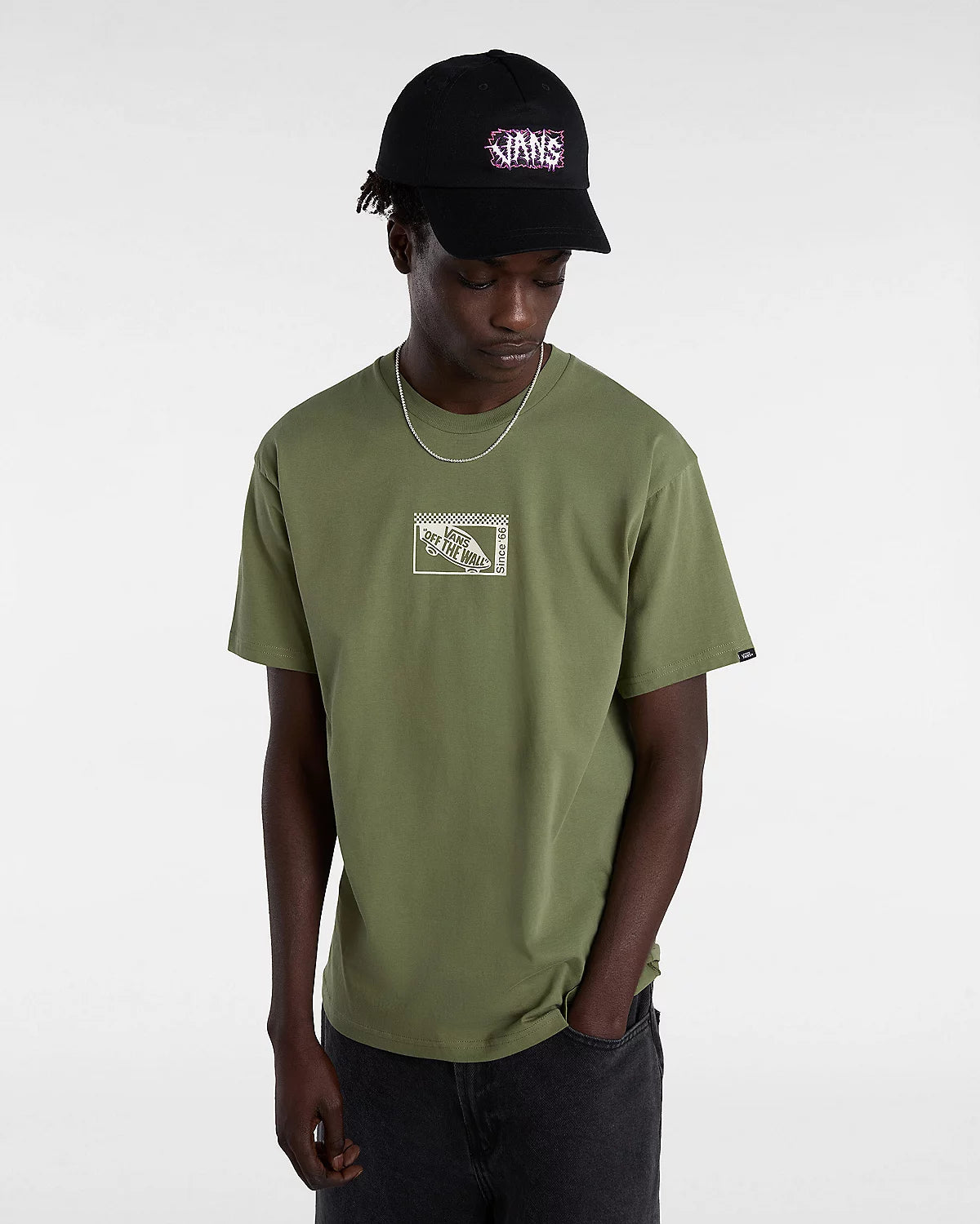 Tech Box T-shirt In Olivine