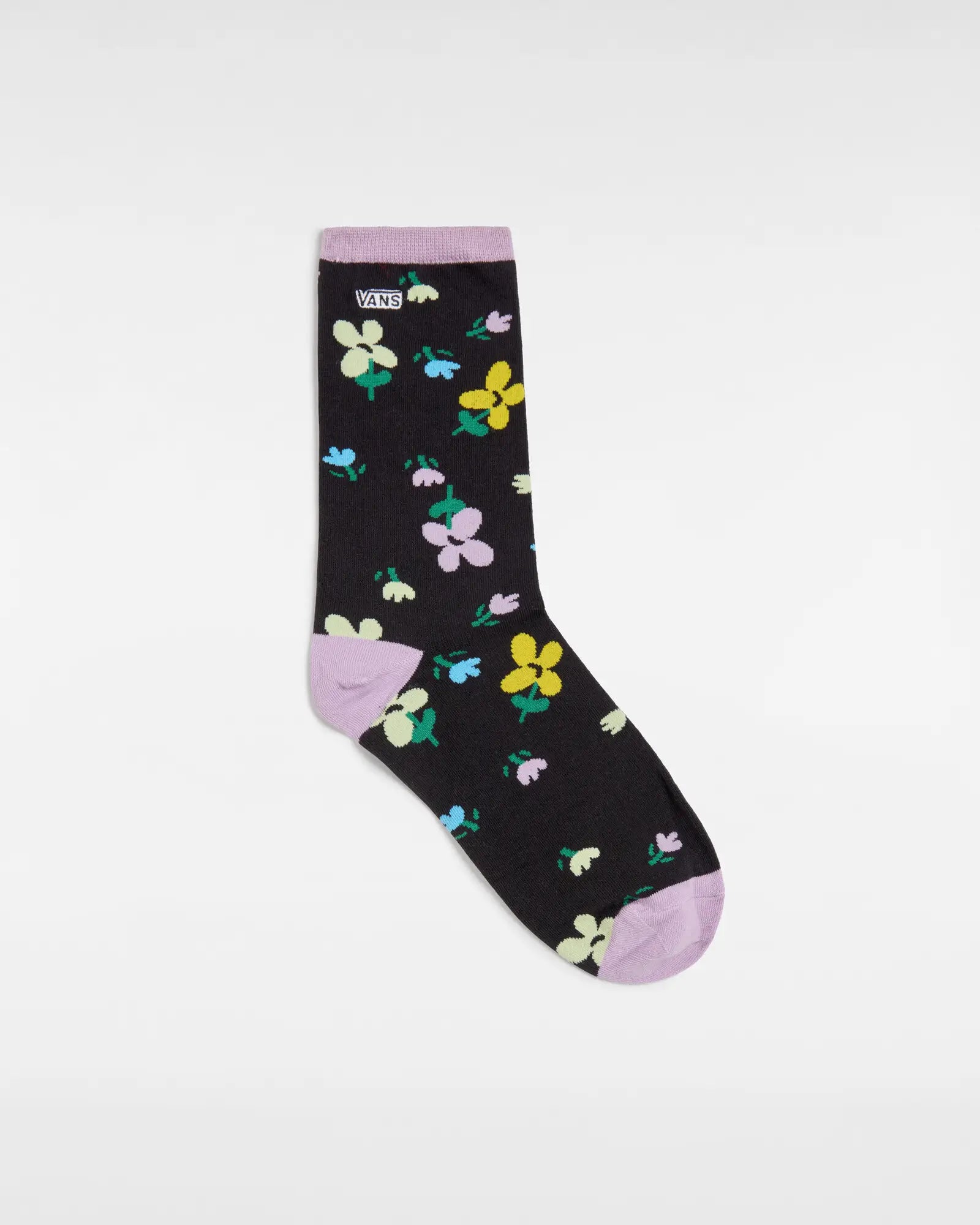 Ticker Socks In BlackandLavender Mist