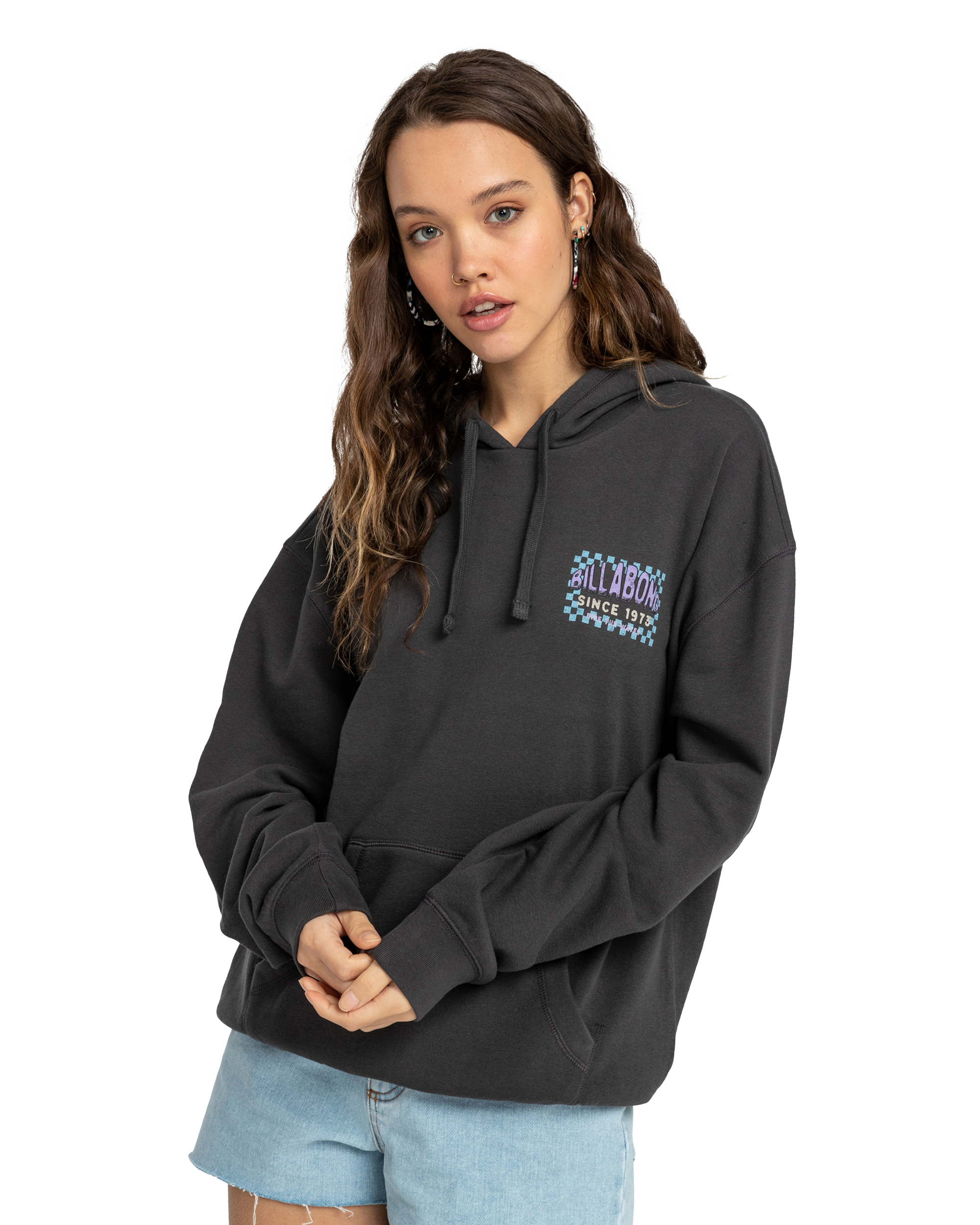 Time To Shine Hoodie In Off Black