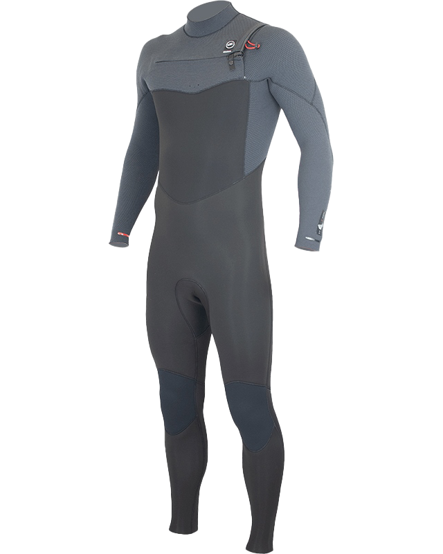 Torch Fx 4/3mm Chest Zip Wetsuit In BlackandBlue Nights Fx