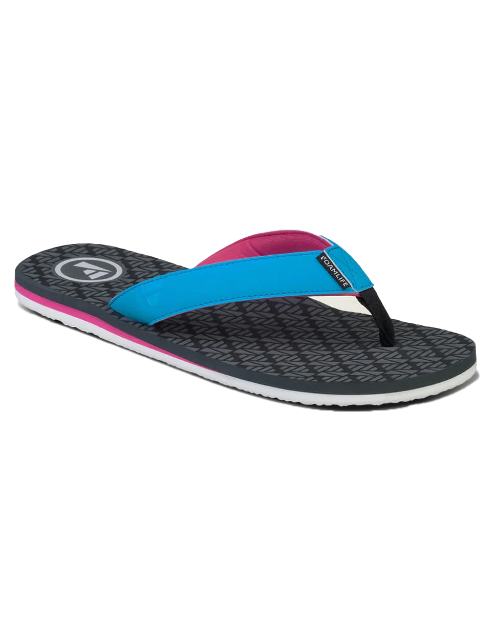 Tradd Flip Flops In Slate Grey