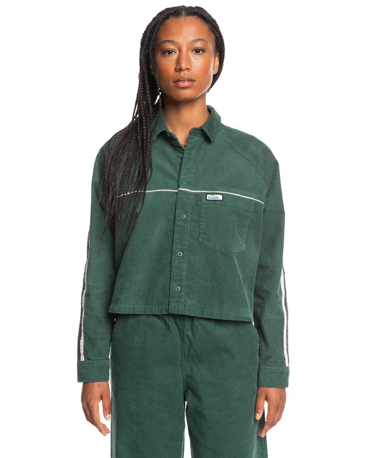 Uni Cord Shirt In Forest
